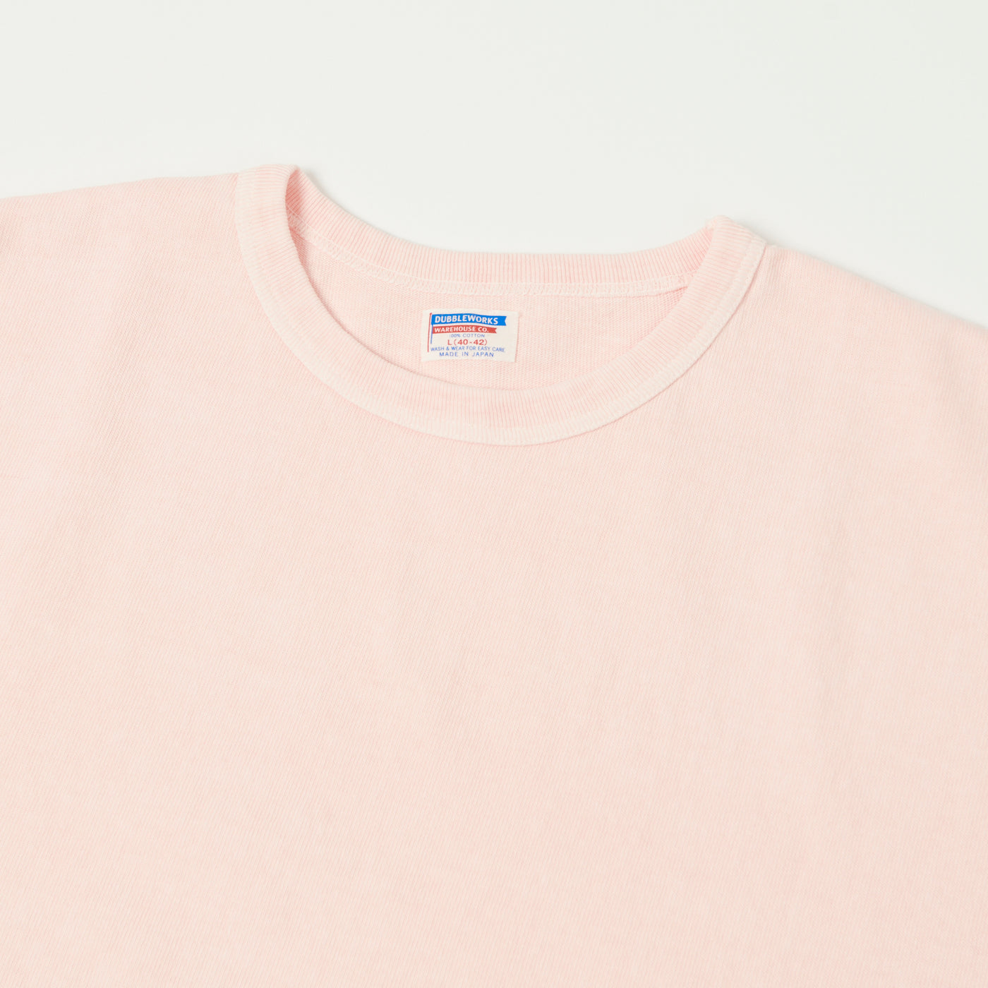 Dubbleworks Heavy Fabric Long Sleeve Pigment Dyed Tee - Pink
