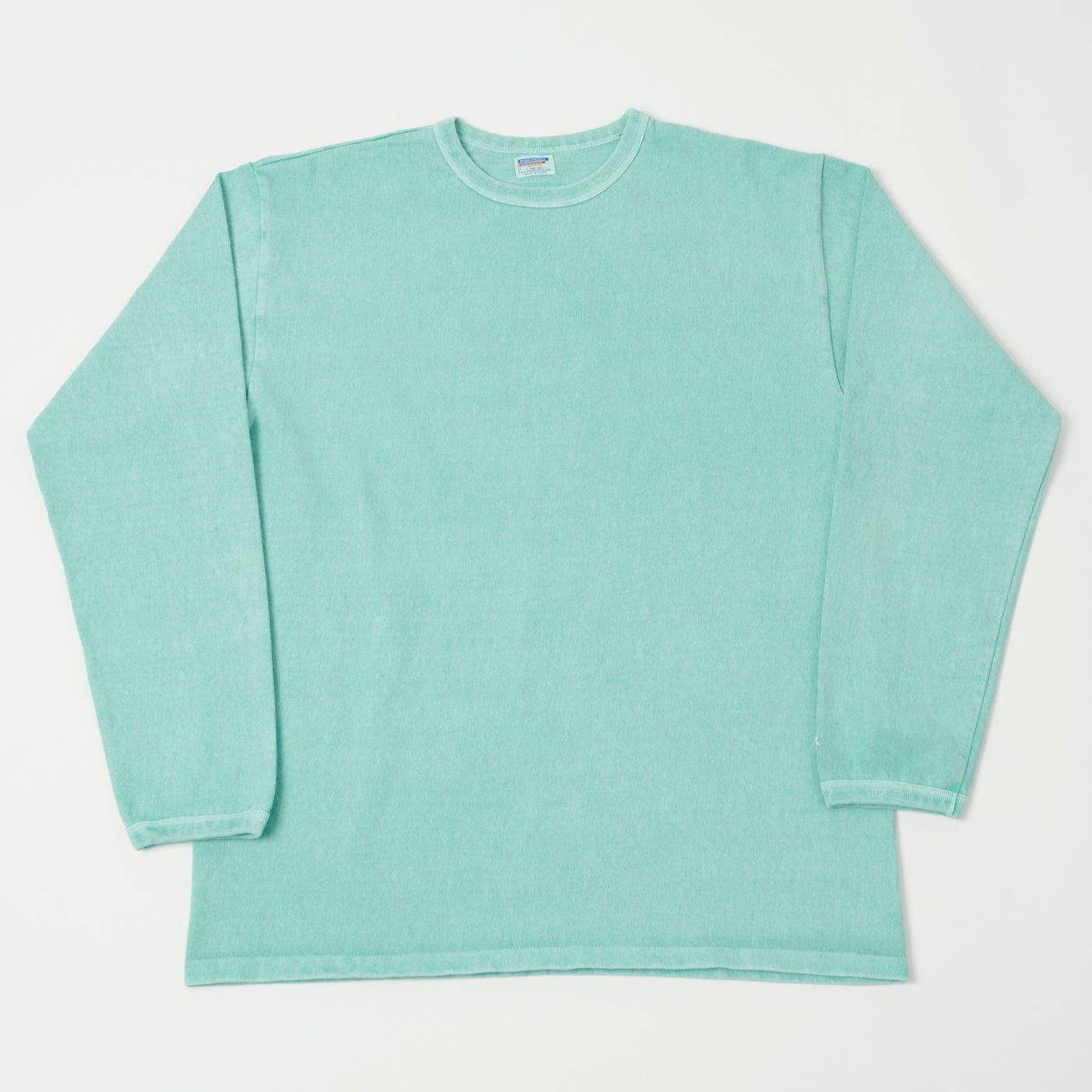 Dubbleworks Heavy Fabric Long Sleeve Pigment Dyed Tee - Lt Turquoise