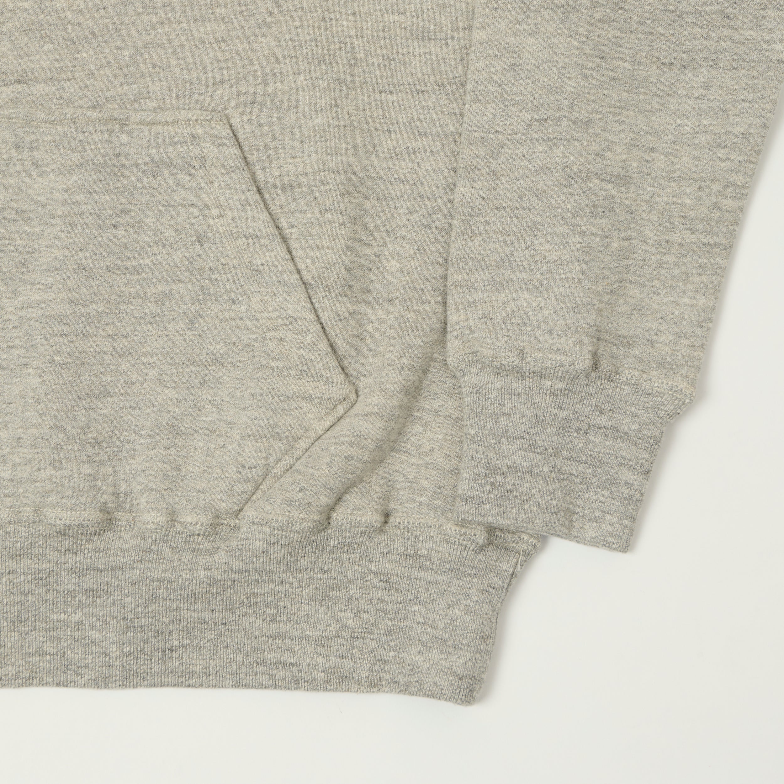 Dubbleworks Loop Wheel After Hood Sweatshirt - Heather Grey