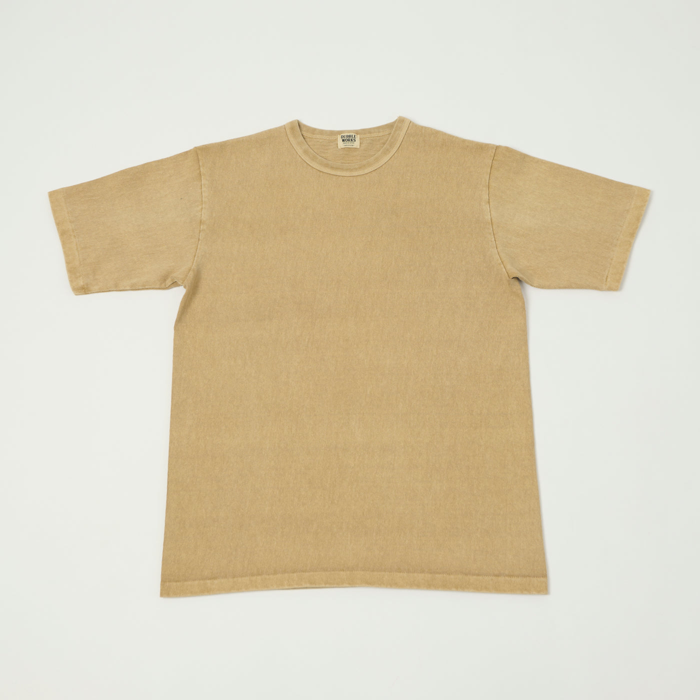 Dubbleworks Heavy Fabric Pigment Dye Tee - Dark Beige