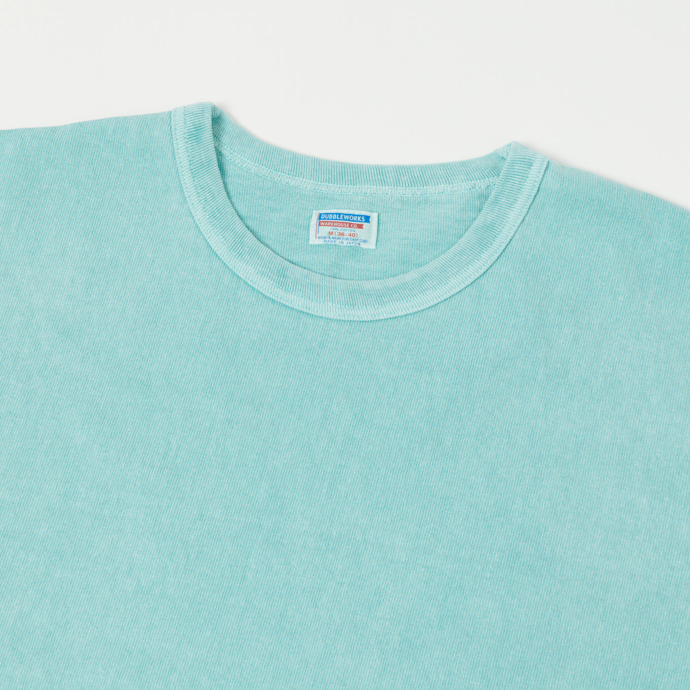 Dubbleworks Heavy Fabric Pigment Dye Tee - Light Turquoise