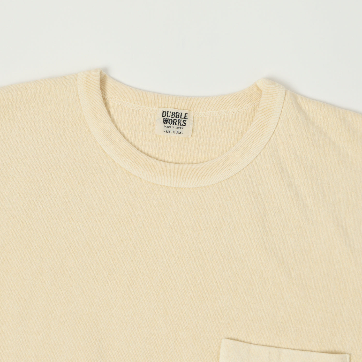 Dubbleworks Heavy Fabric Pigment Pocket Dye Tee - Cream