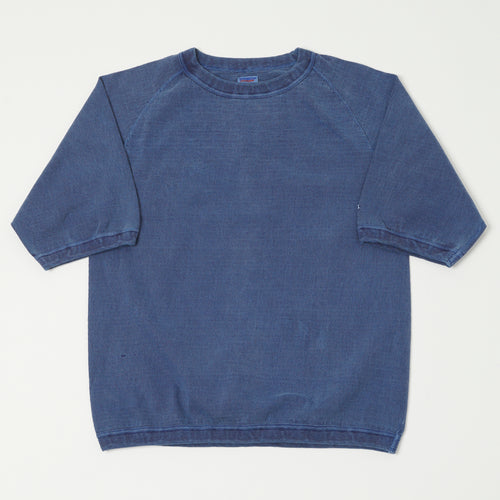 Dubbleworks Heavy Fabric Raglan Sleeve Pigment Dye Tee - Indigo Blue