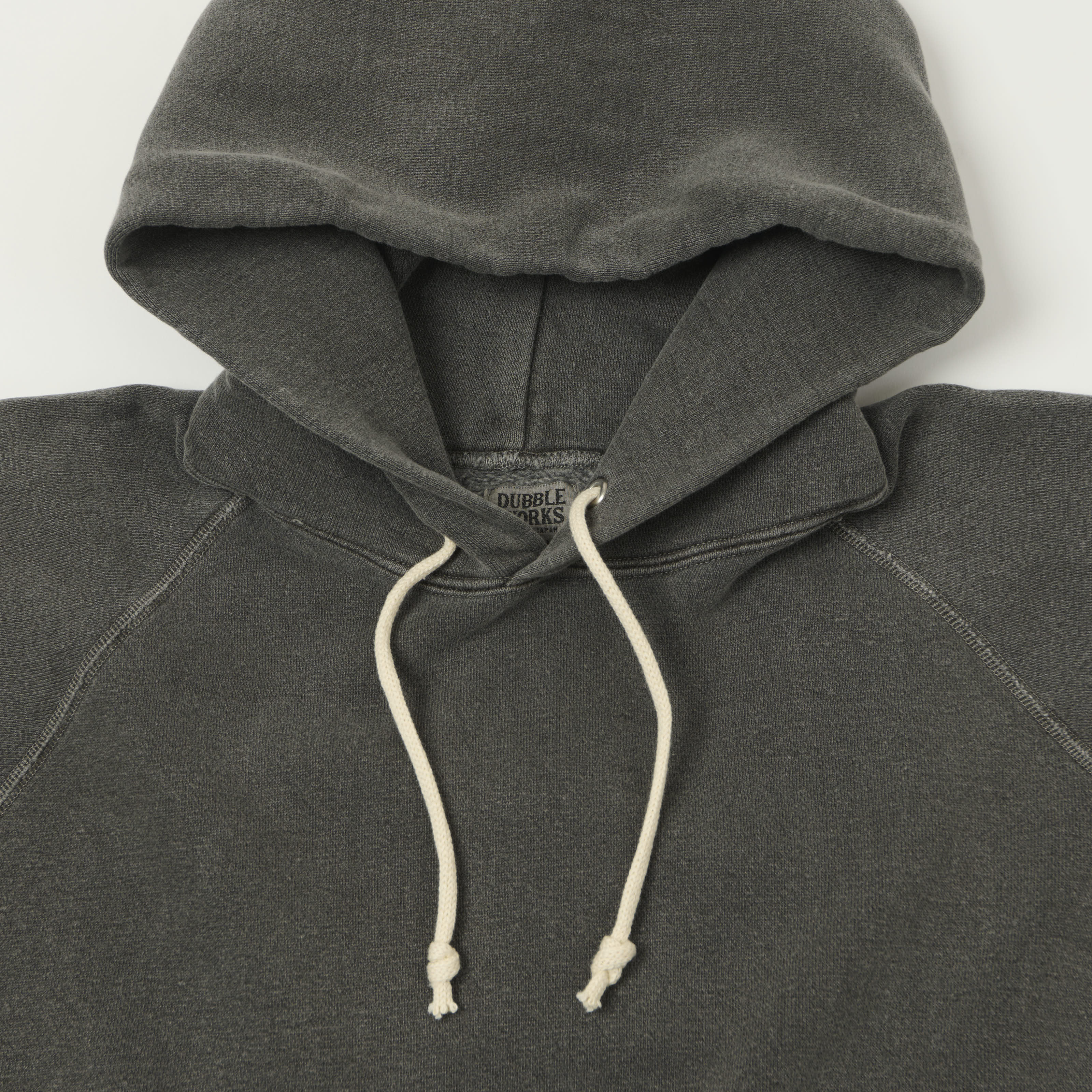 Dubbleworks Pigment Dyed Raglan Sleeve Hoodie - Sumikuro
