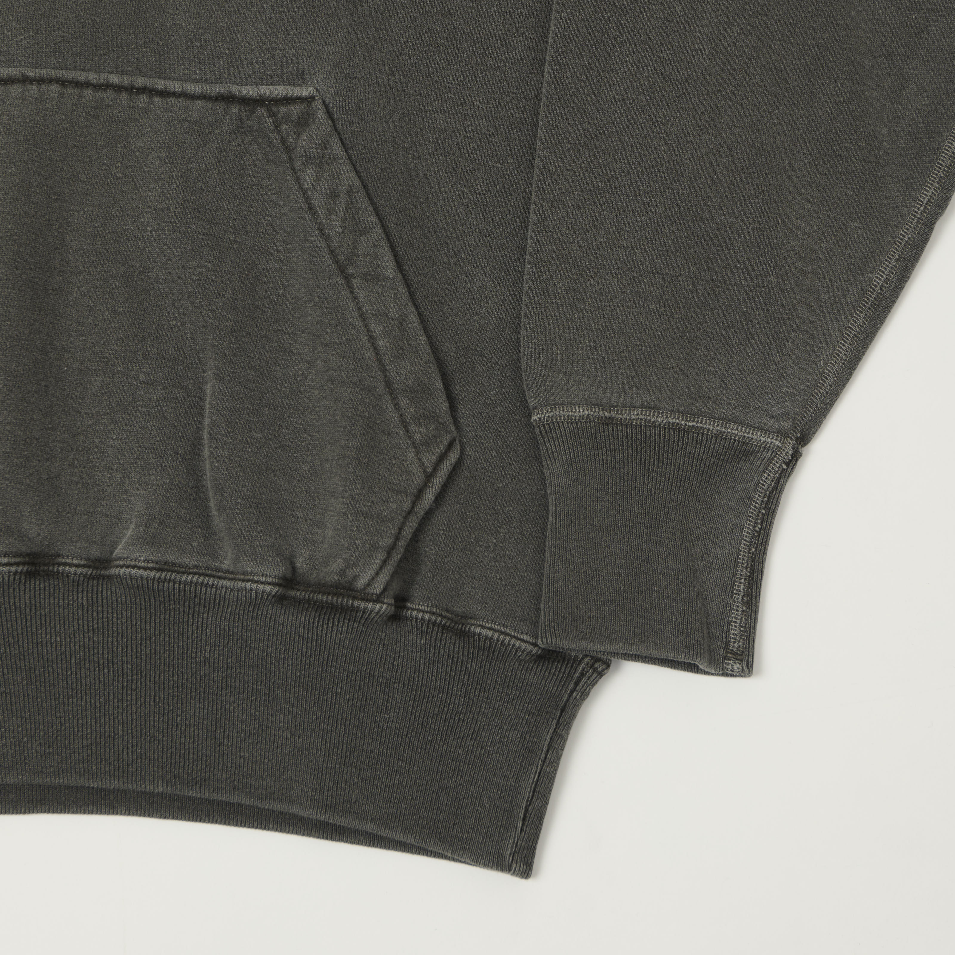 Dubbleworks Pigment Dyed Raglan Sleeve Hoodie - Sumikuro