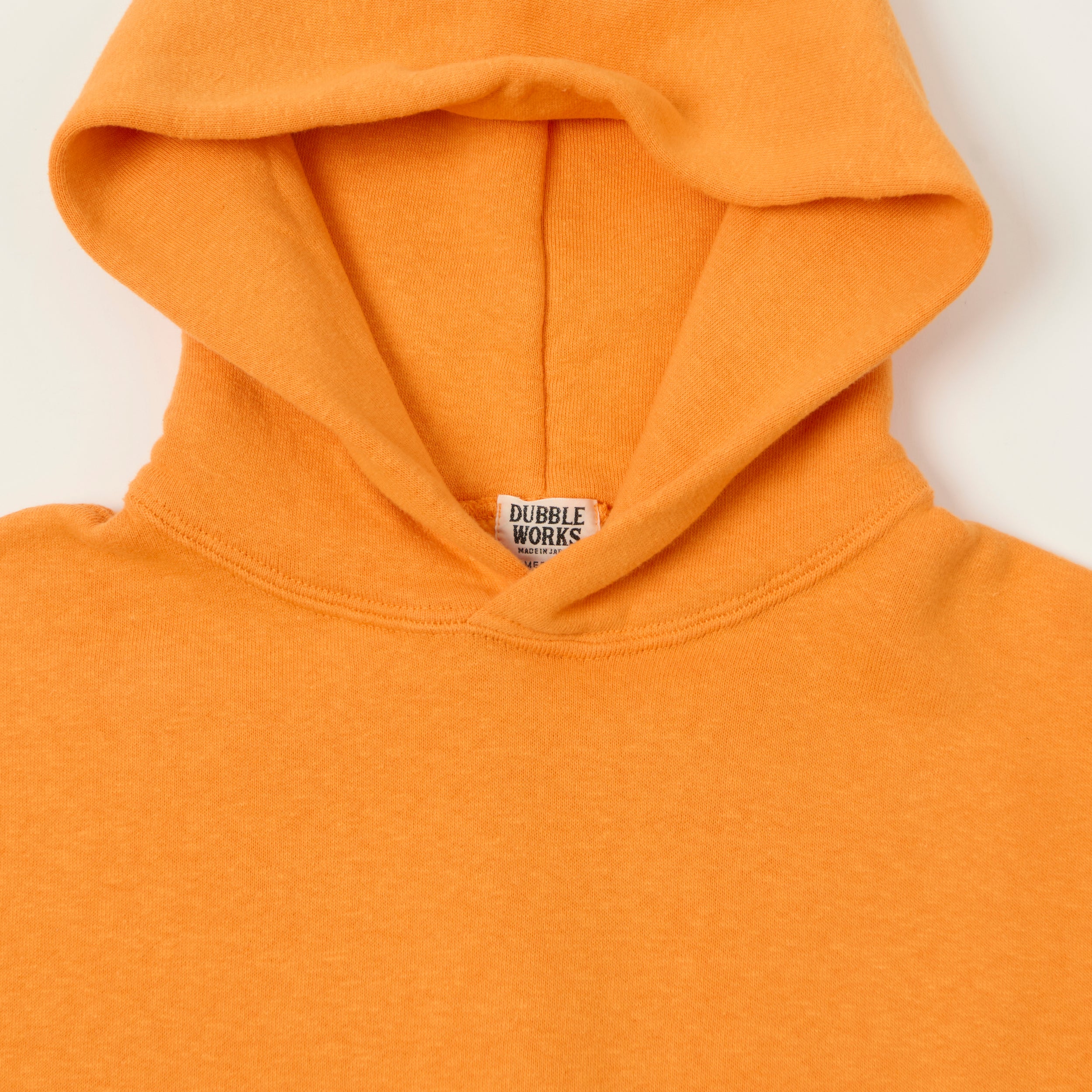 Dubbleworks Loop Wheel Sweat Hoodie - Fade Orange