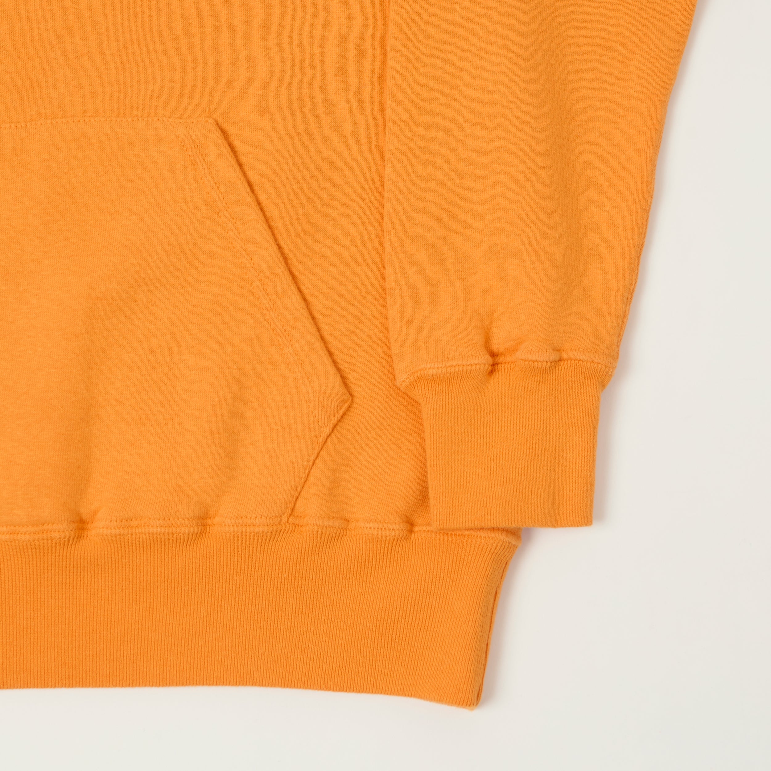 Dubbleworks Loop Wheel Sweat Hoodie - Fade Orange
