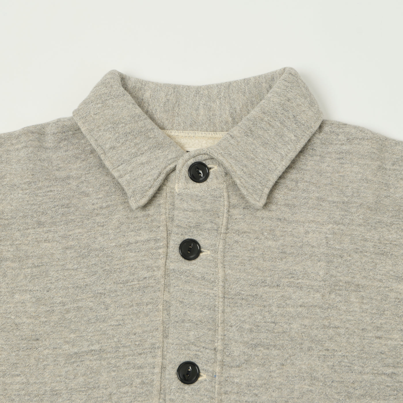 Dubbleworks Loop Wheel Sweat Jacket - Heather Grey