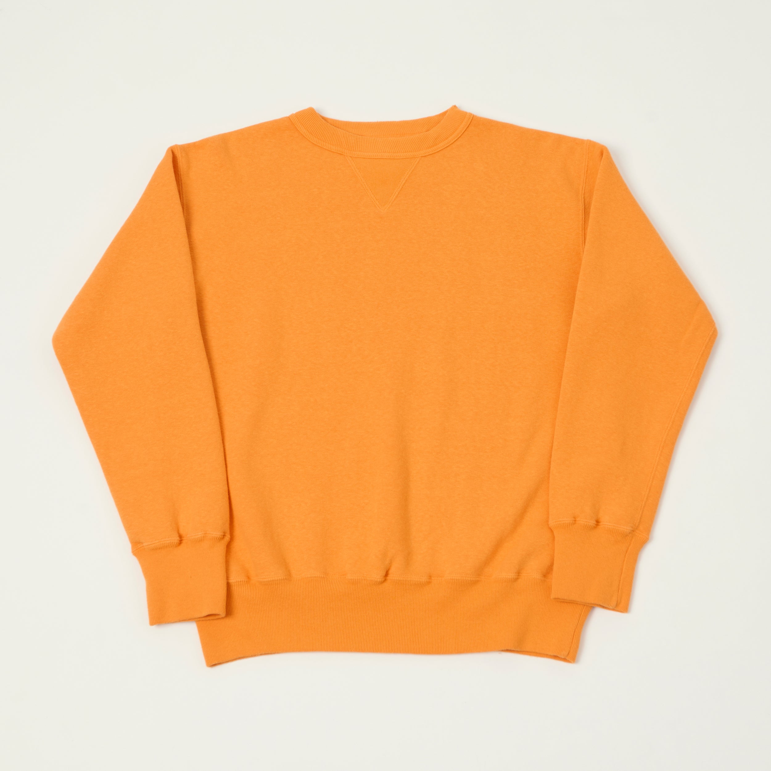 Dubbleworks Loop Wheel Sweatshirt - Fade Orange