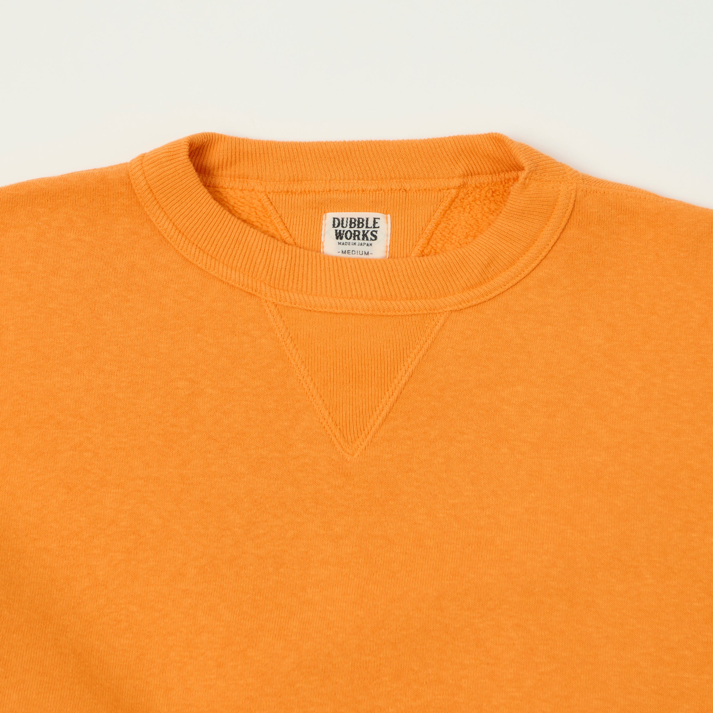 Dubbleworks Loop Wheel Sweatshirt - Fade Orange
