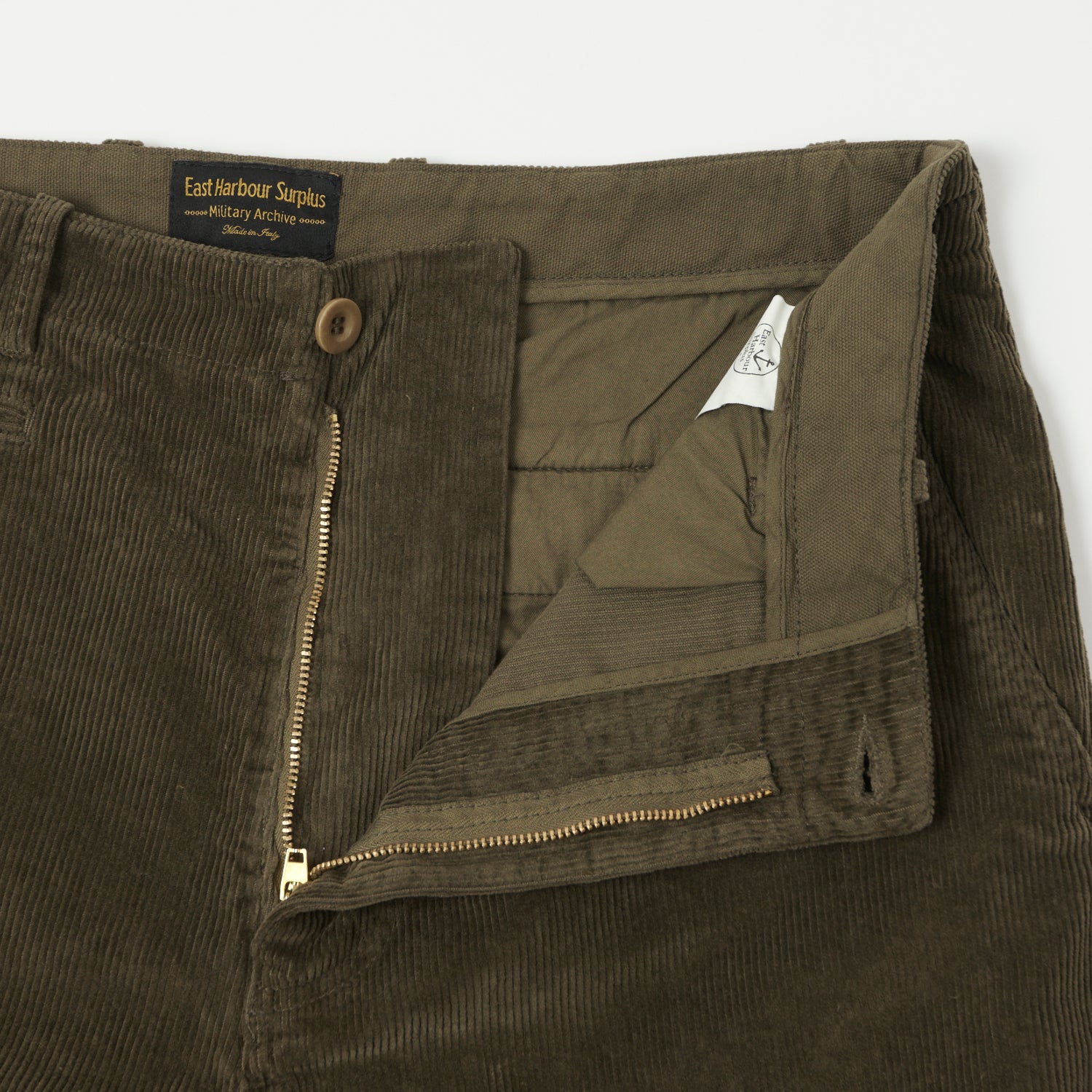 East Harbour Surplus 'Axel 101' Corduroy Trouser - Green