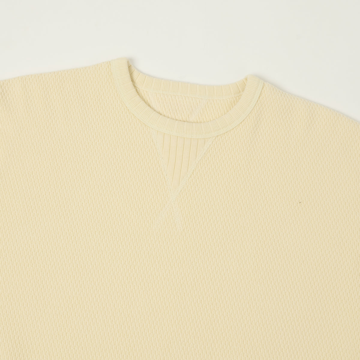 Edwin Arthur's 'Date' Double V Thermal T-Shirt - Natural