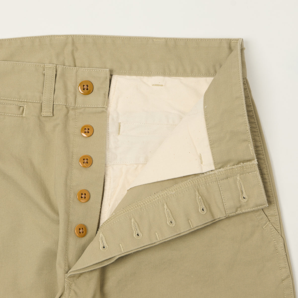 Edwin Arthur's 'Yume' Tanker Twill Chino - Khaki