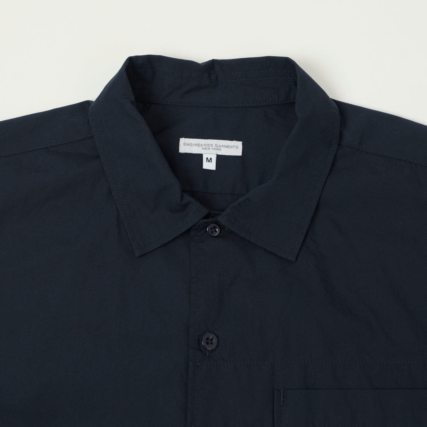 Engineered Garments Poplin Camp Shirt - Dark Navy