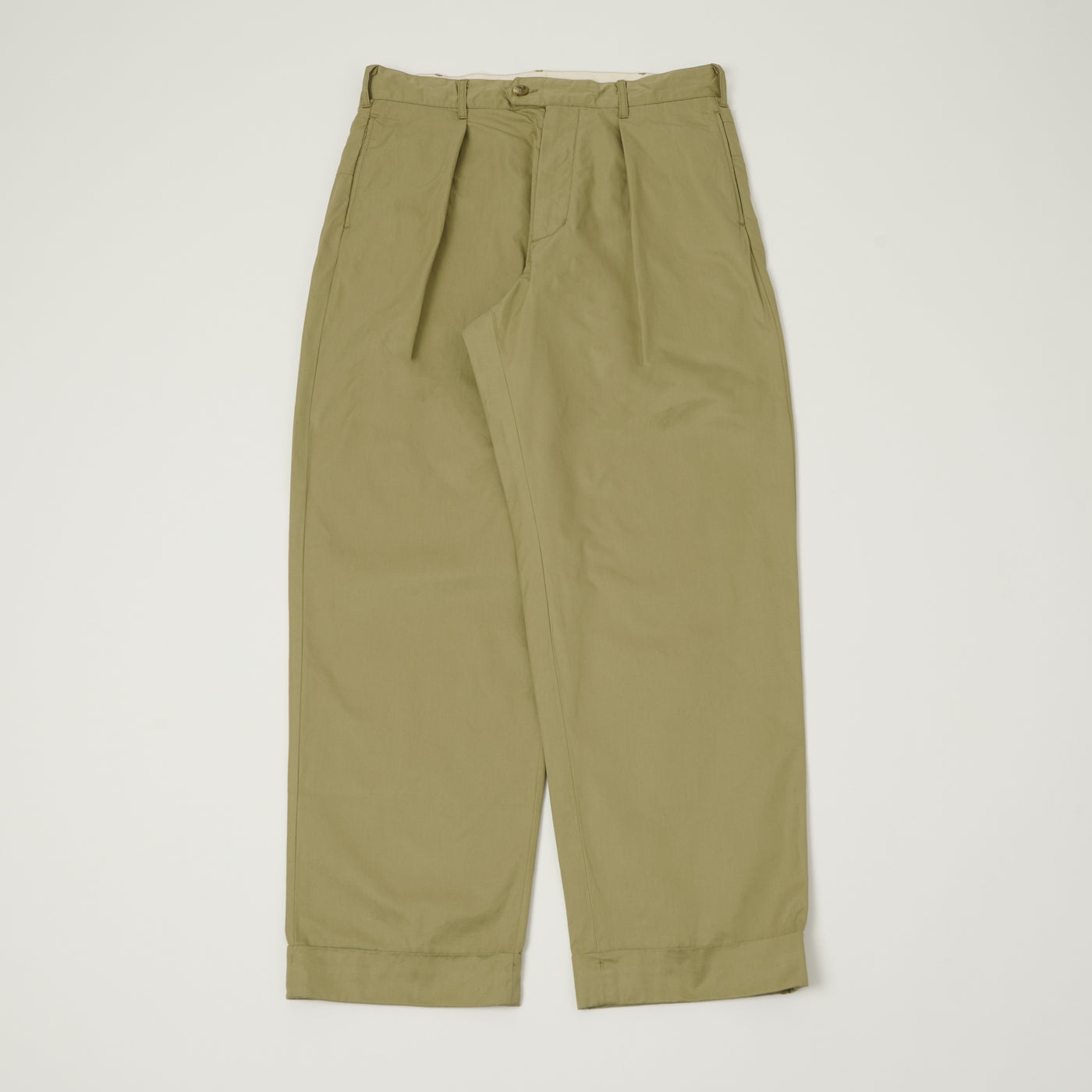 Engineered Garments 'Carlyle' French Twill Trouser - Khaki