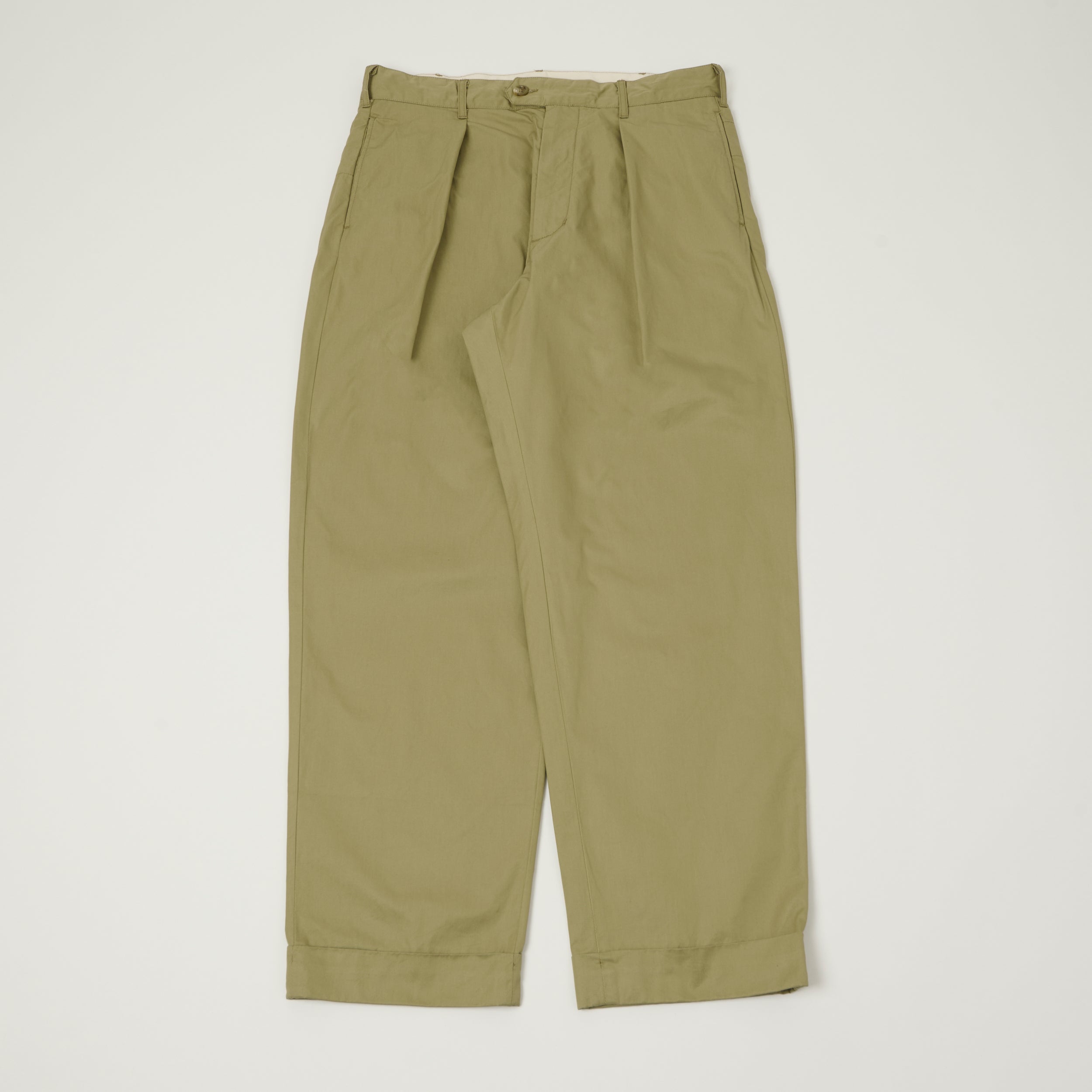 Engineered Garments 'Carlyle' French Twill Trouser - Khaki