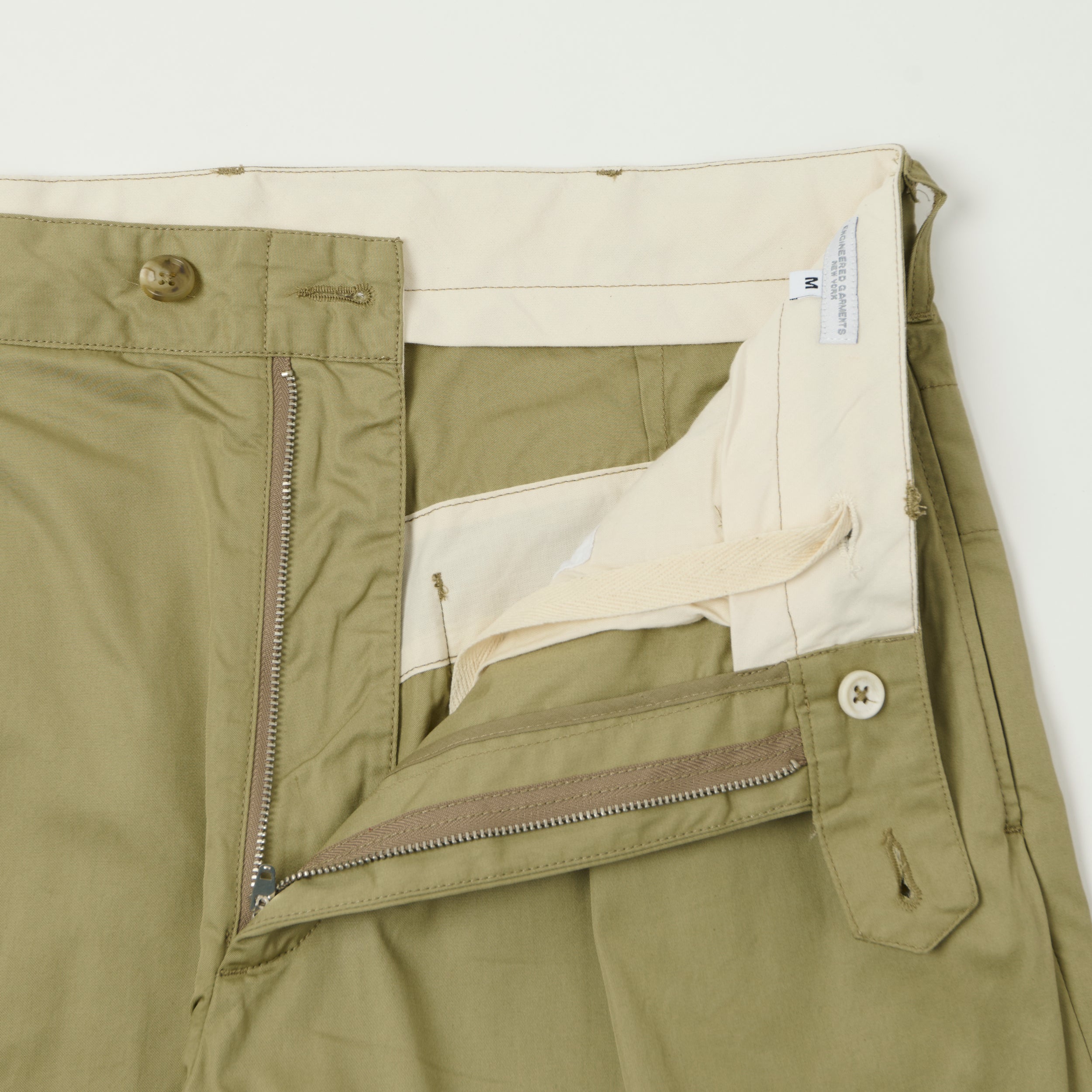 Engineered Garments 'Carlyle' French Twill Trouser - Khaki