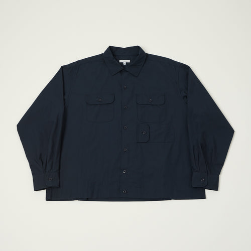 Engineered Garments Poplin Bowling Shirt - Dark Navy