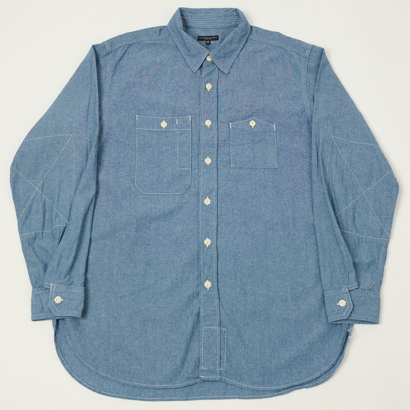Engineered Garments 4.5oz Chambray Work Shirt - Blue