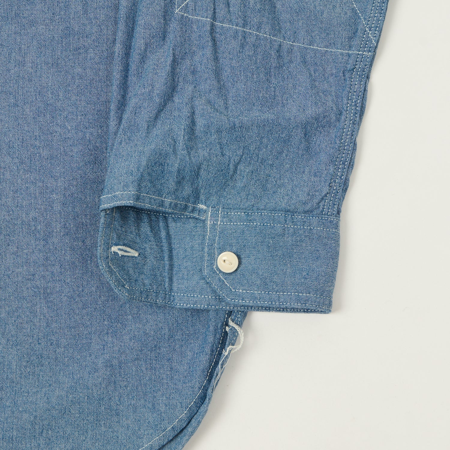 Engineered Garments 4.5oz Chambray Work Shirt - Blue