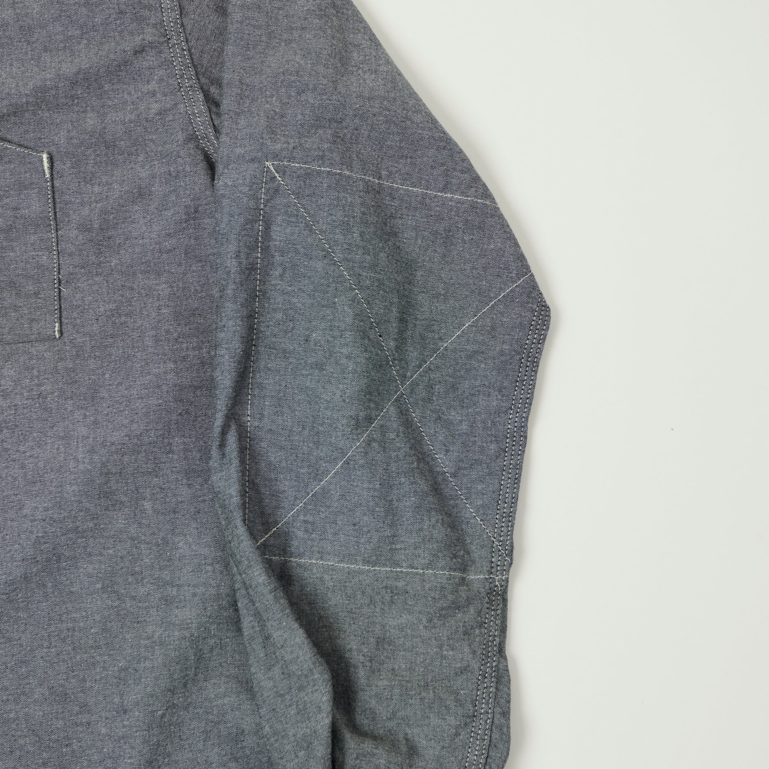 Engineered Garments 4.5oz Chambray Work Shirt - Grey