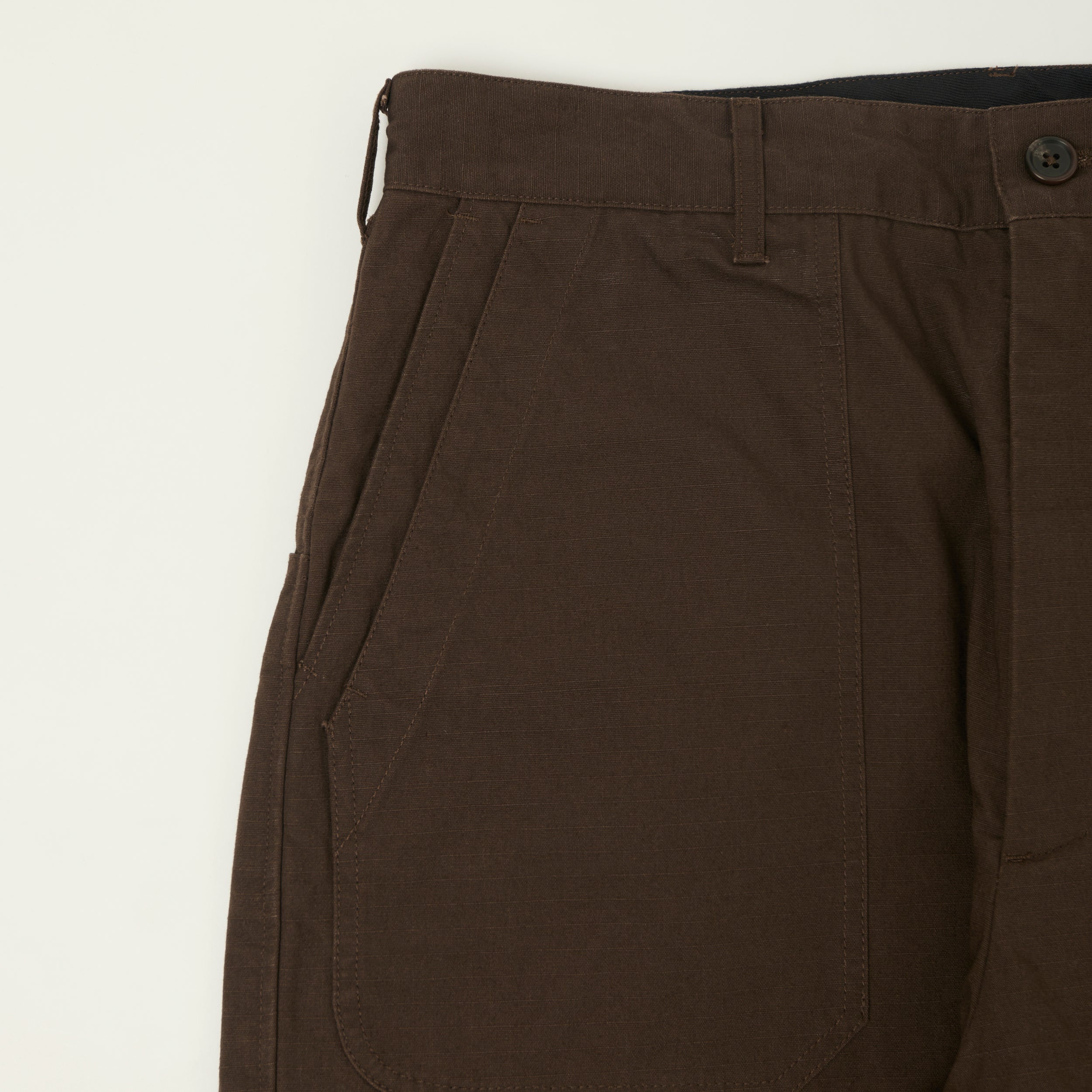 Engineered Garments Heavyweight Ripstop Security Trousers - Dark Brown