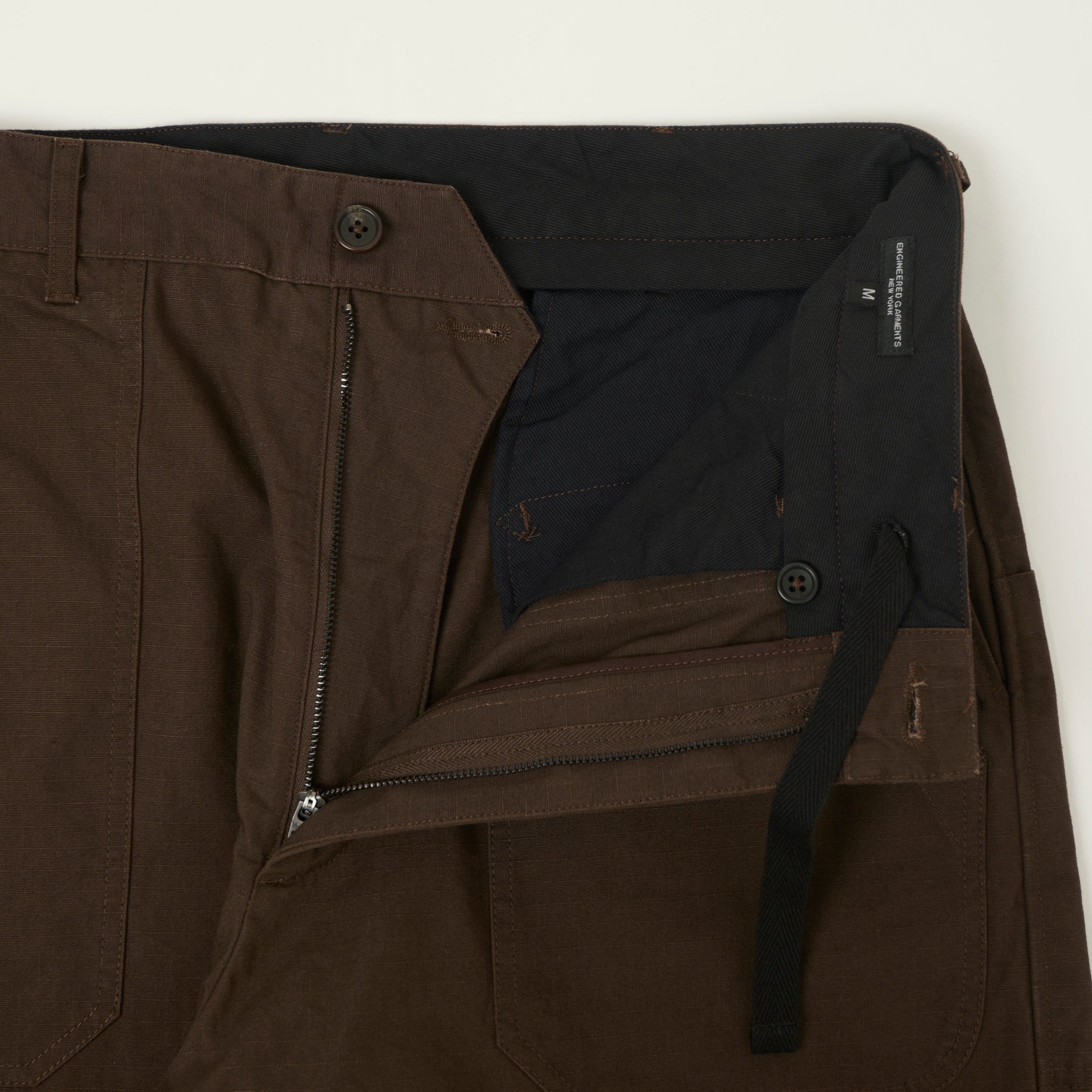 Engineered Garments Heavyweight Ripstop Security Trousers - Dark Brown