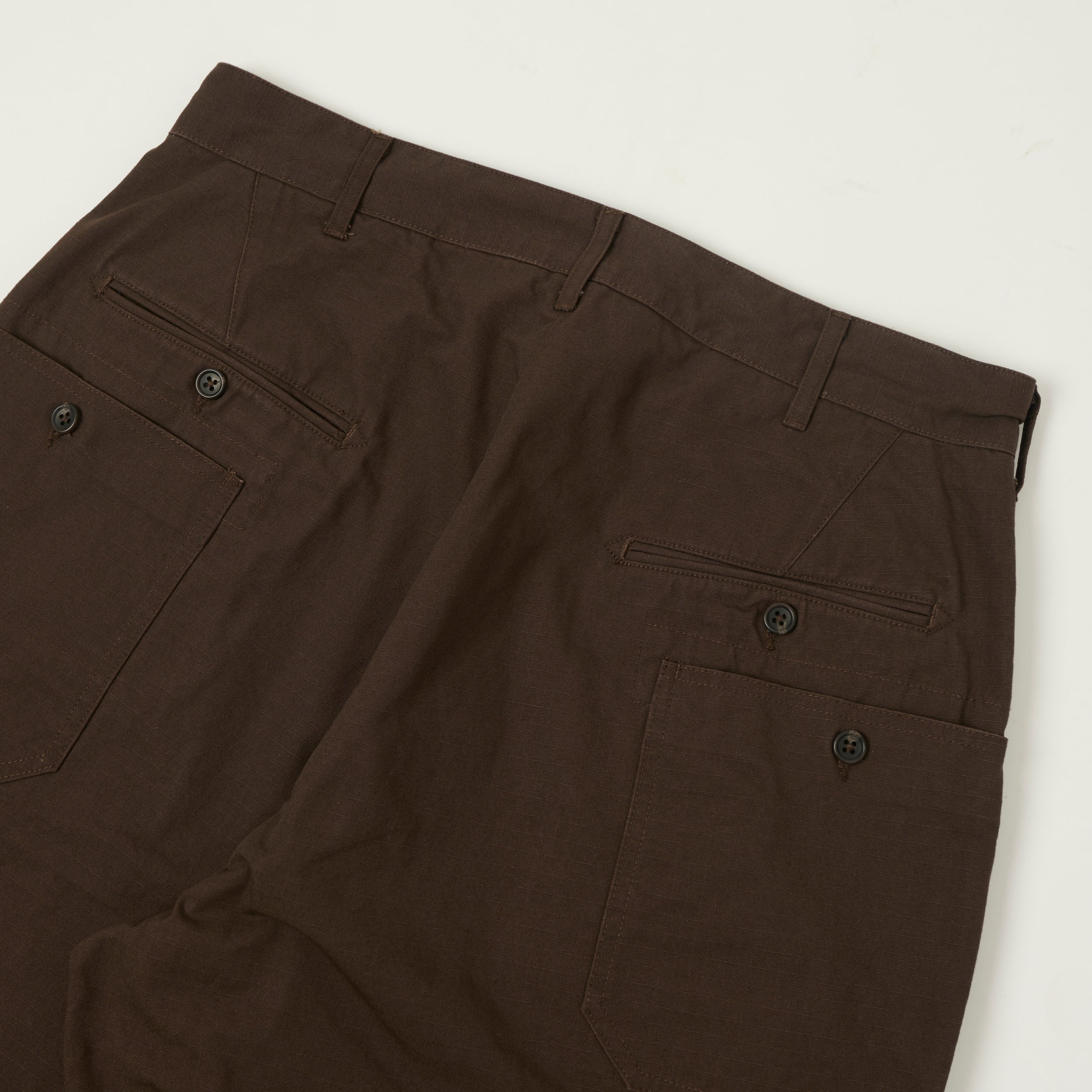Engineered Garments Heavyweight Ripstop Security Trousers - Dark Brown
