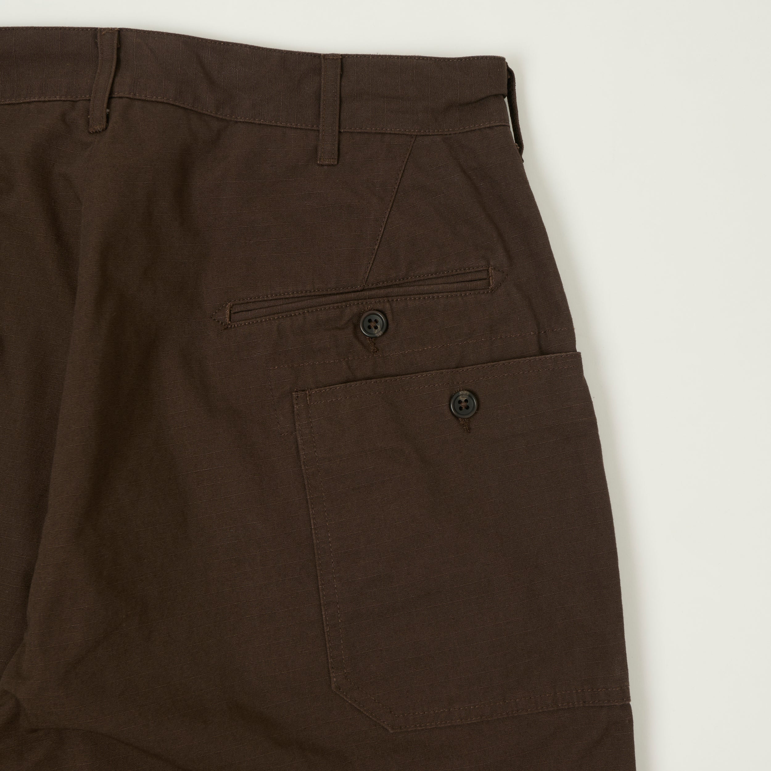 Engineered Garments Heavyweight Ripstop Security Trousers - Dark Brown
