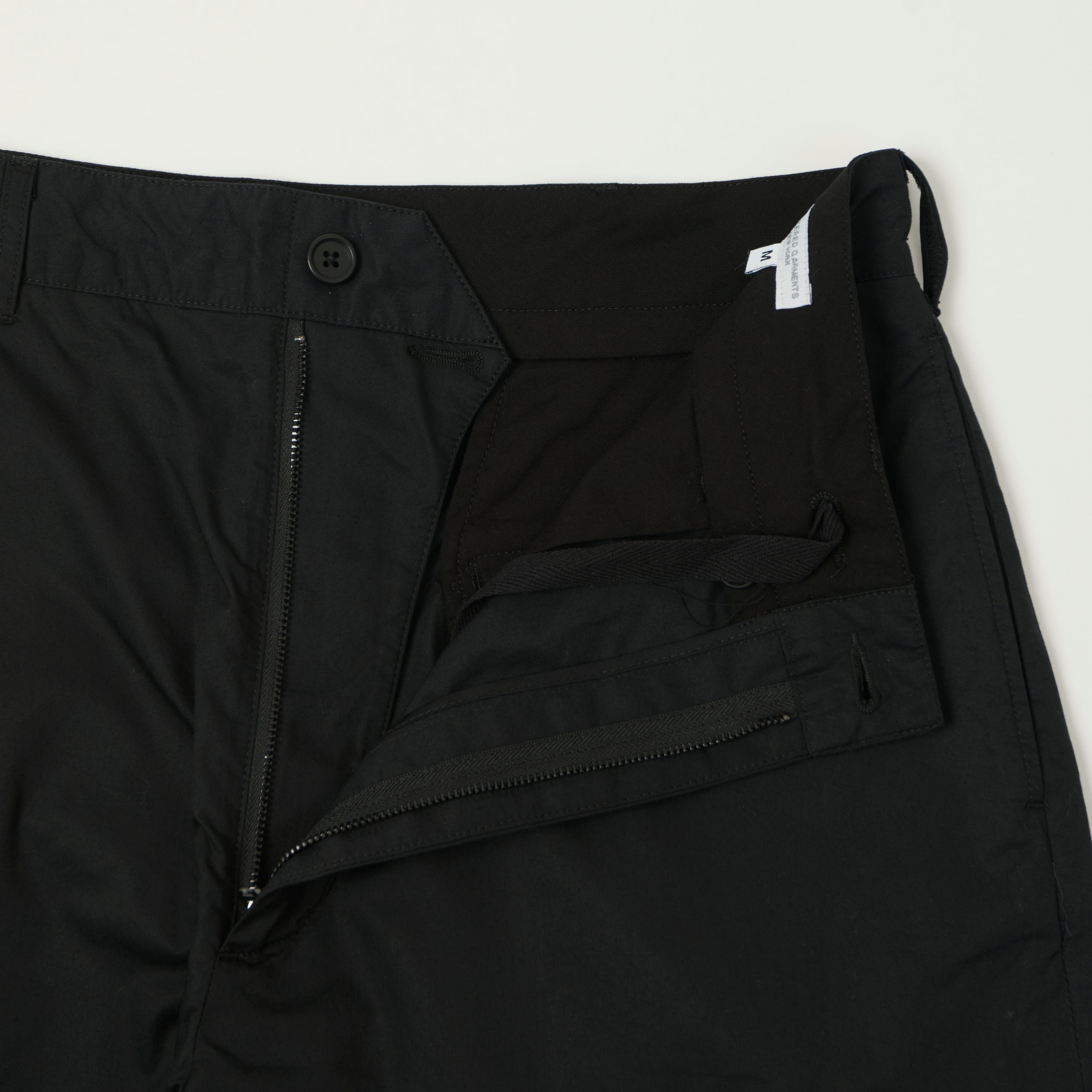 Engineered Garments 'Officer' Poplin Twill Trouser - Black