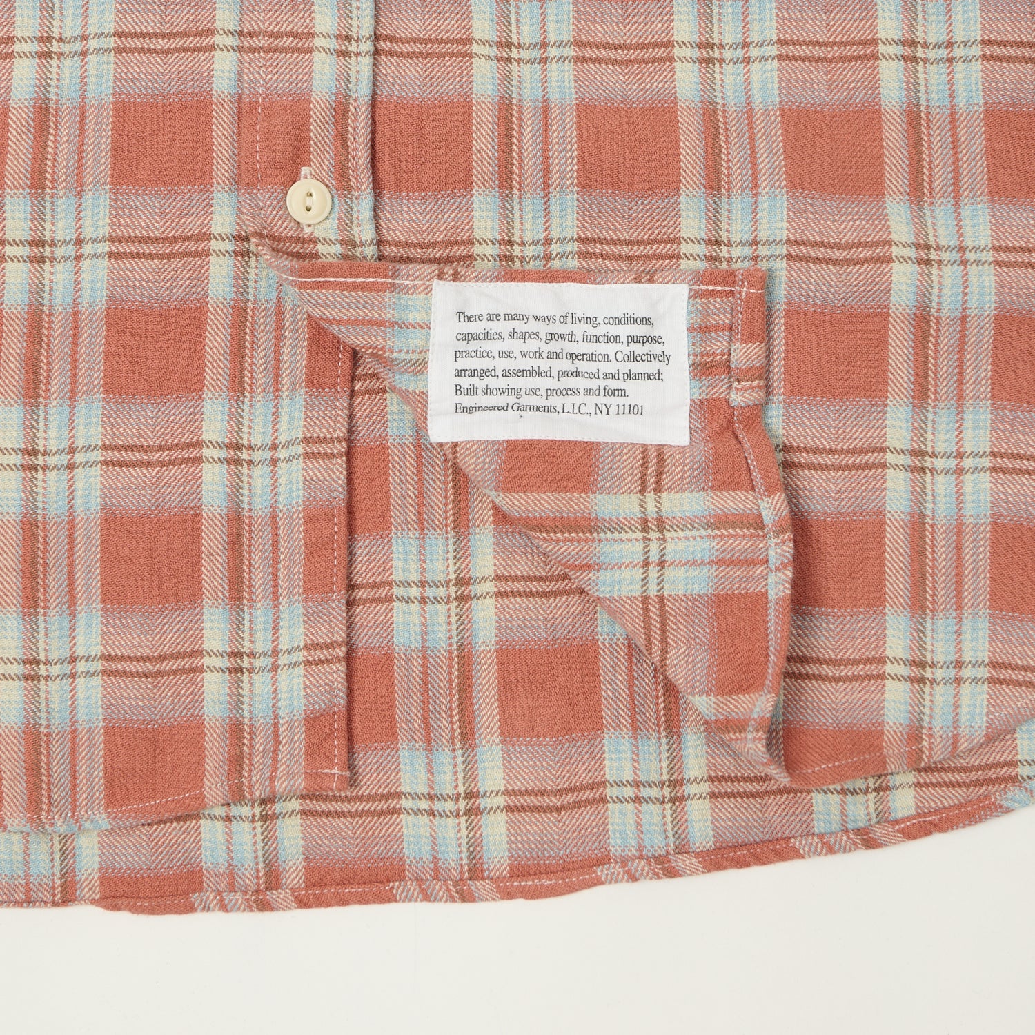 Engineered Garments Plaid Work Shirt - Pink