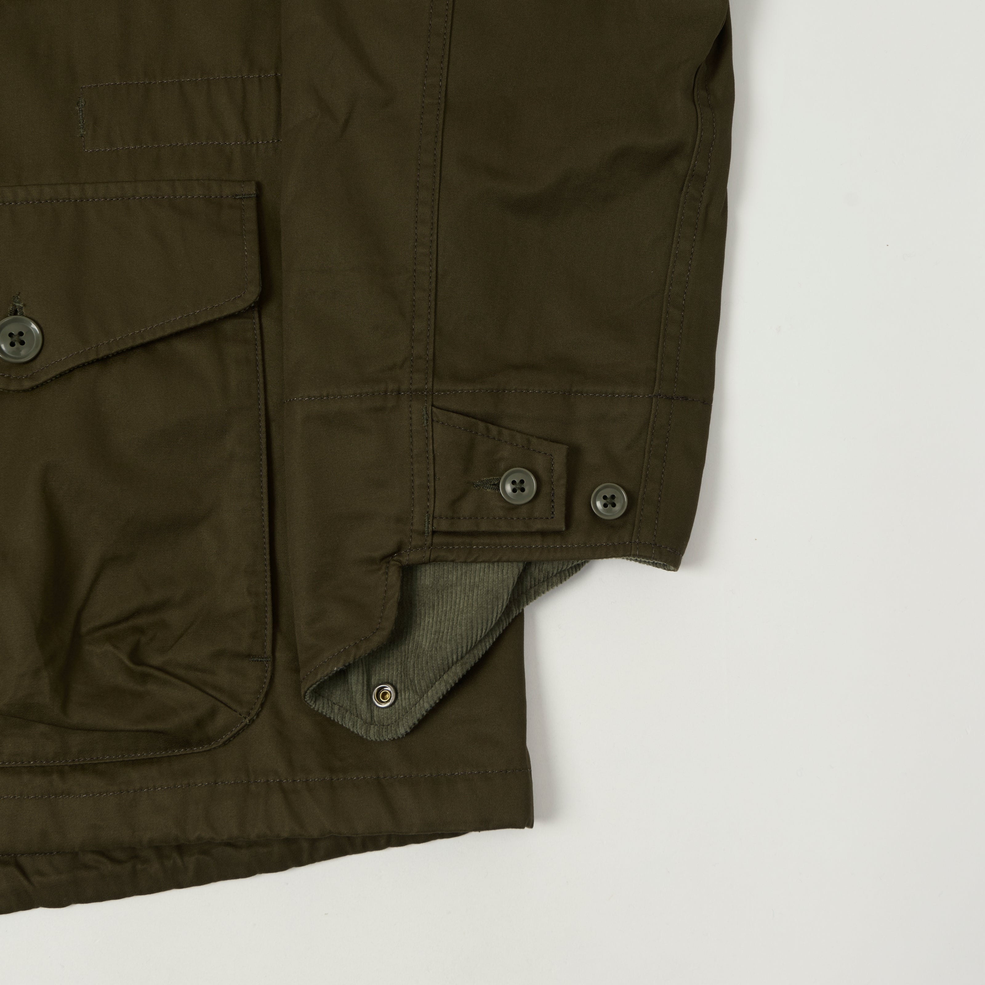 Engineered Garments Cotton Ventile Twill 'SAS' Jacket - Dark Olive