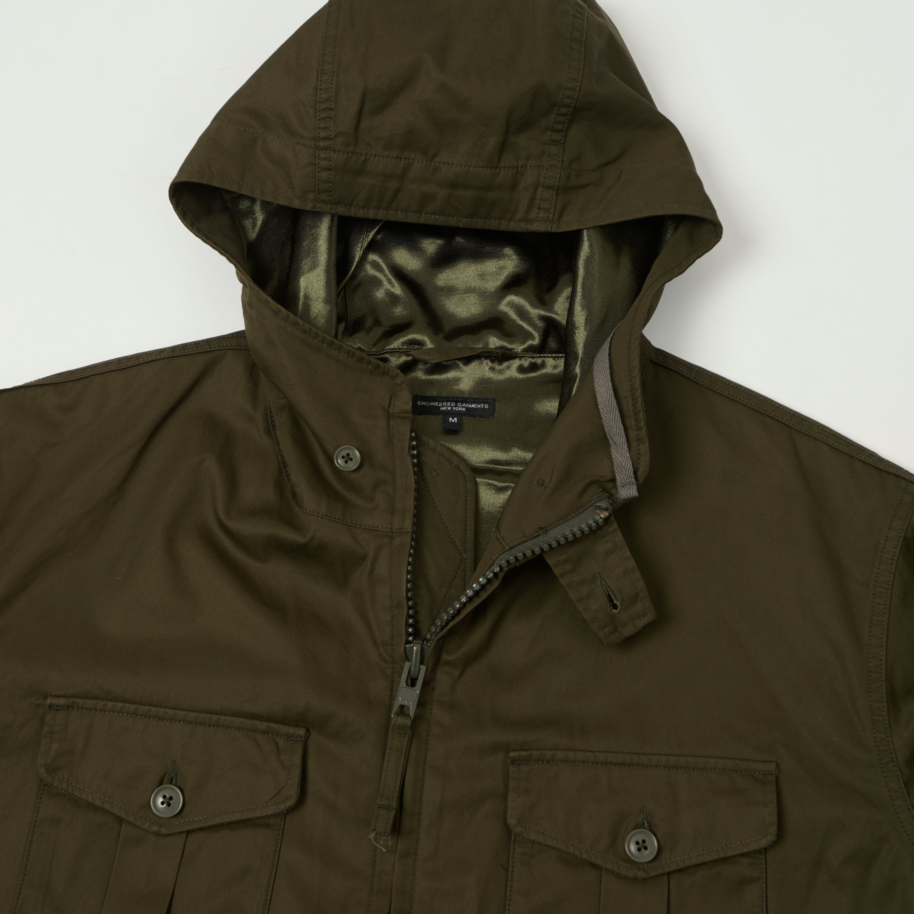 Engineered Garments Cotton Ventile Twill 'SAS' Jacket - Dark Olive