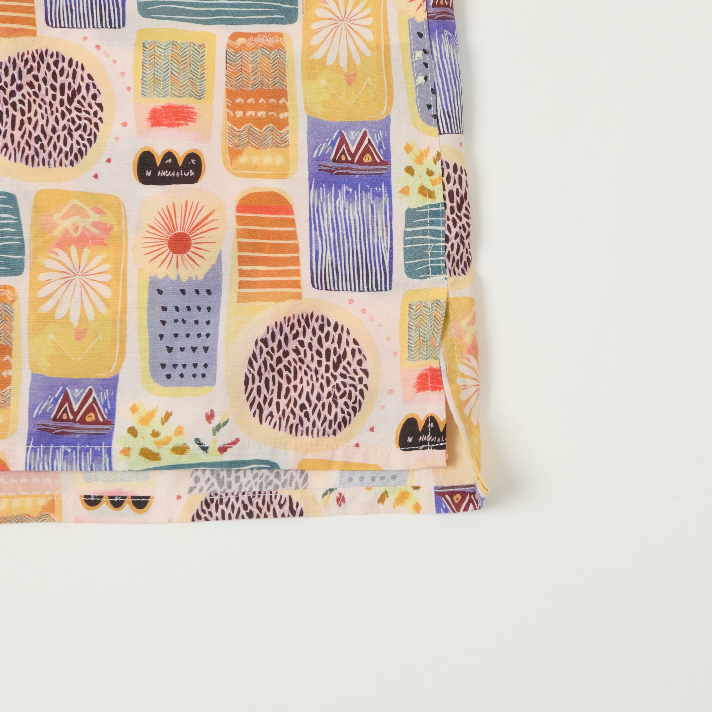 Engineered Garments Tencel Jamaican Camp Shirt - Pink/Blue