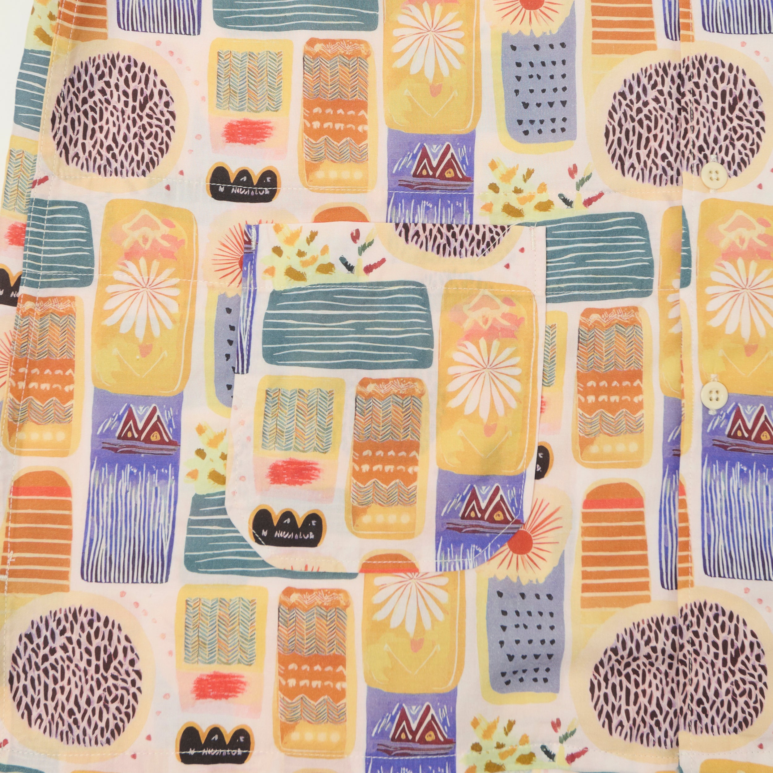 Engineered Garments Tencel Jamaican Camp Shirt - Pink/Blue