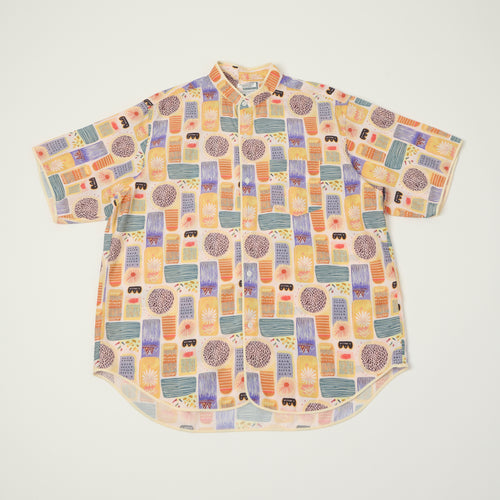 Engineered Garments Tencel Jamaican 'Copley' Shirt - Pink/Blue
