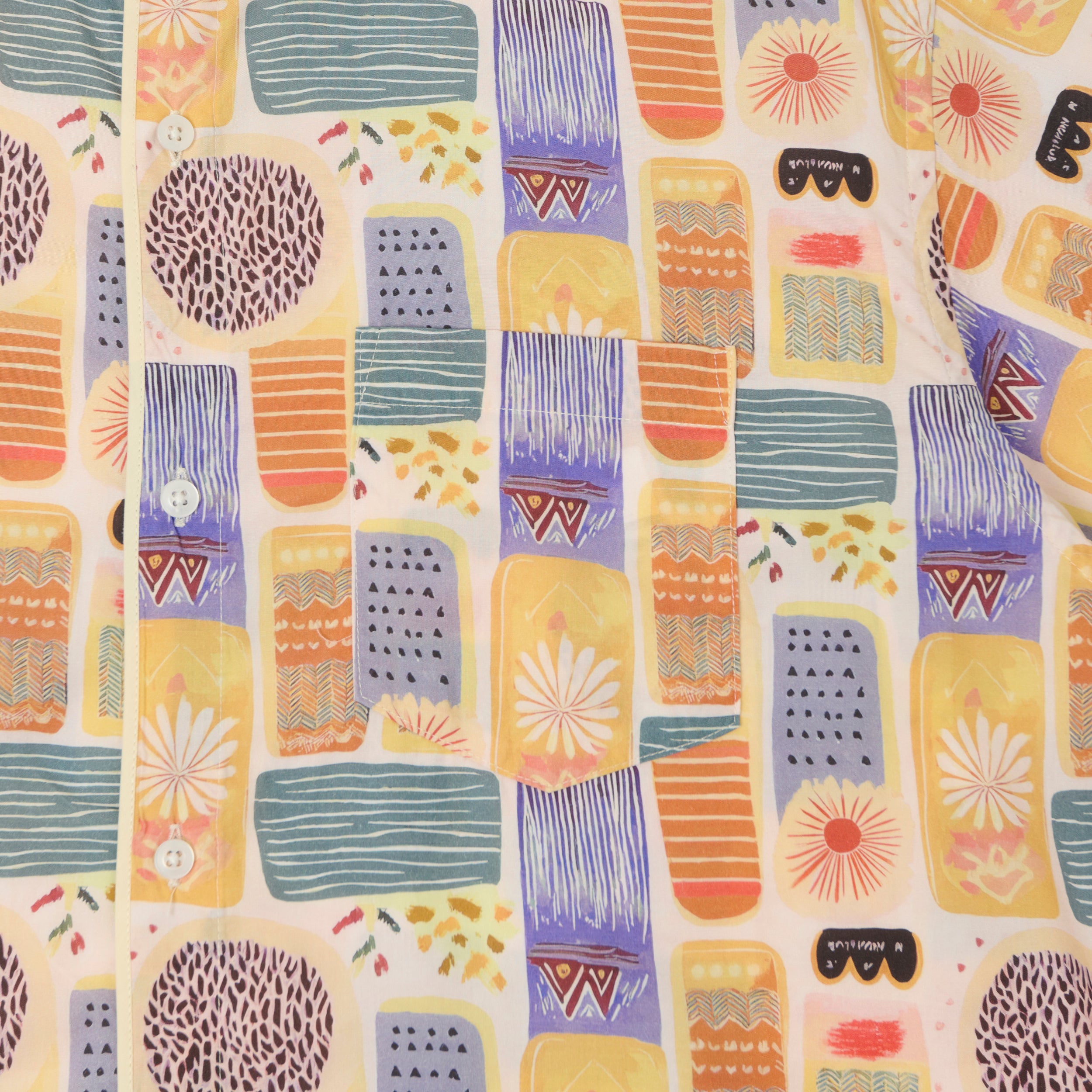 Engineered Garments Tencel Jamaican 'Copley' Shirt - Pink/Blue