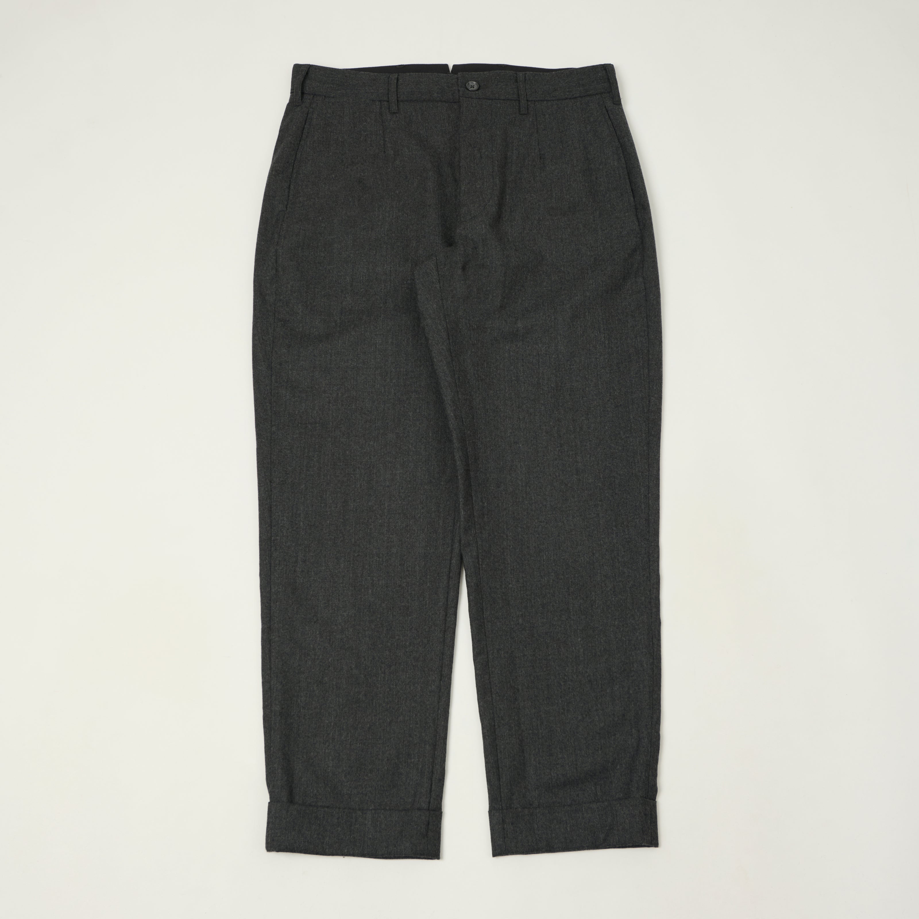 Engineered Garments Worsted Wool Twill 'Andover' Trousers - Charcoal