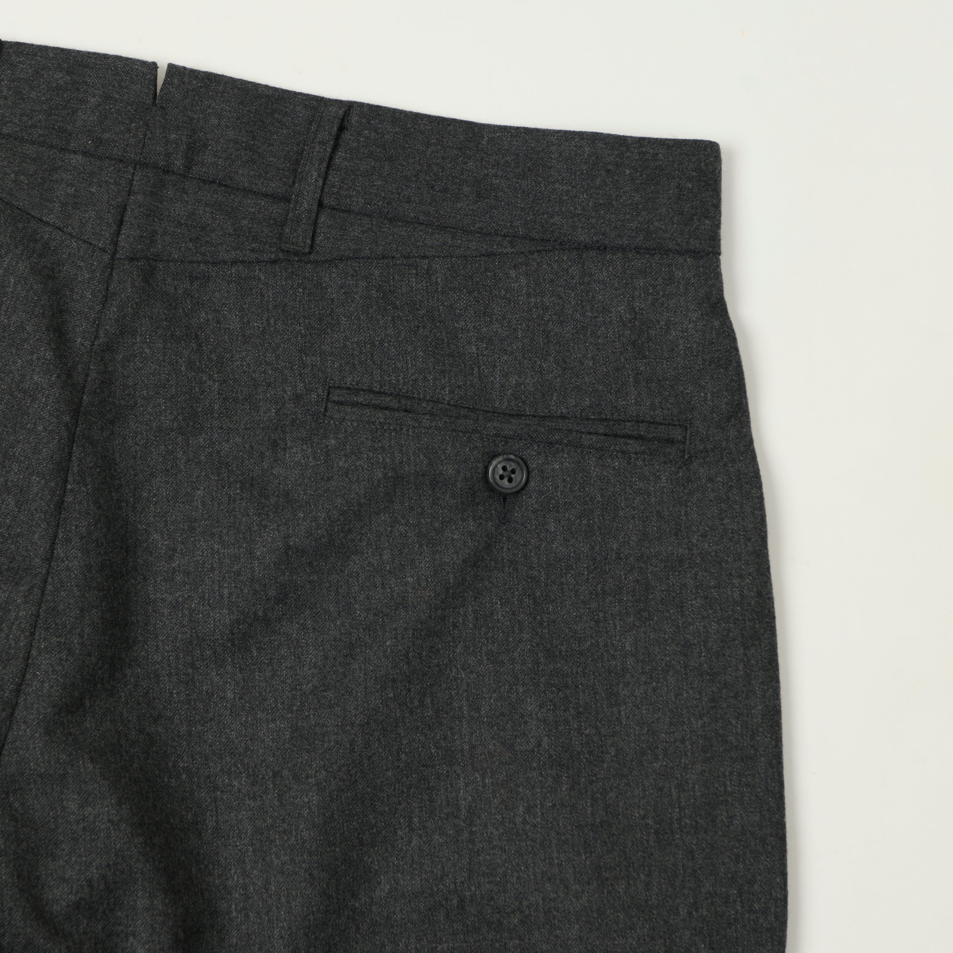 Engineered Garments Worsted Wool Twill 'Andover' Trousers - Charcoal