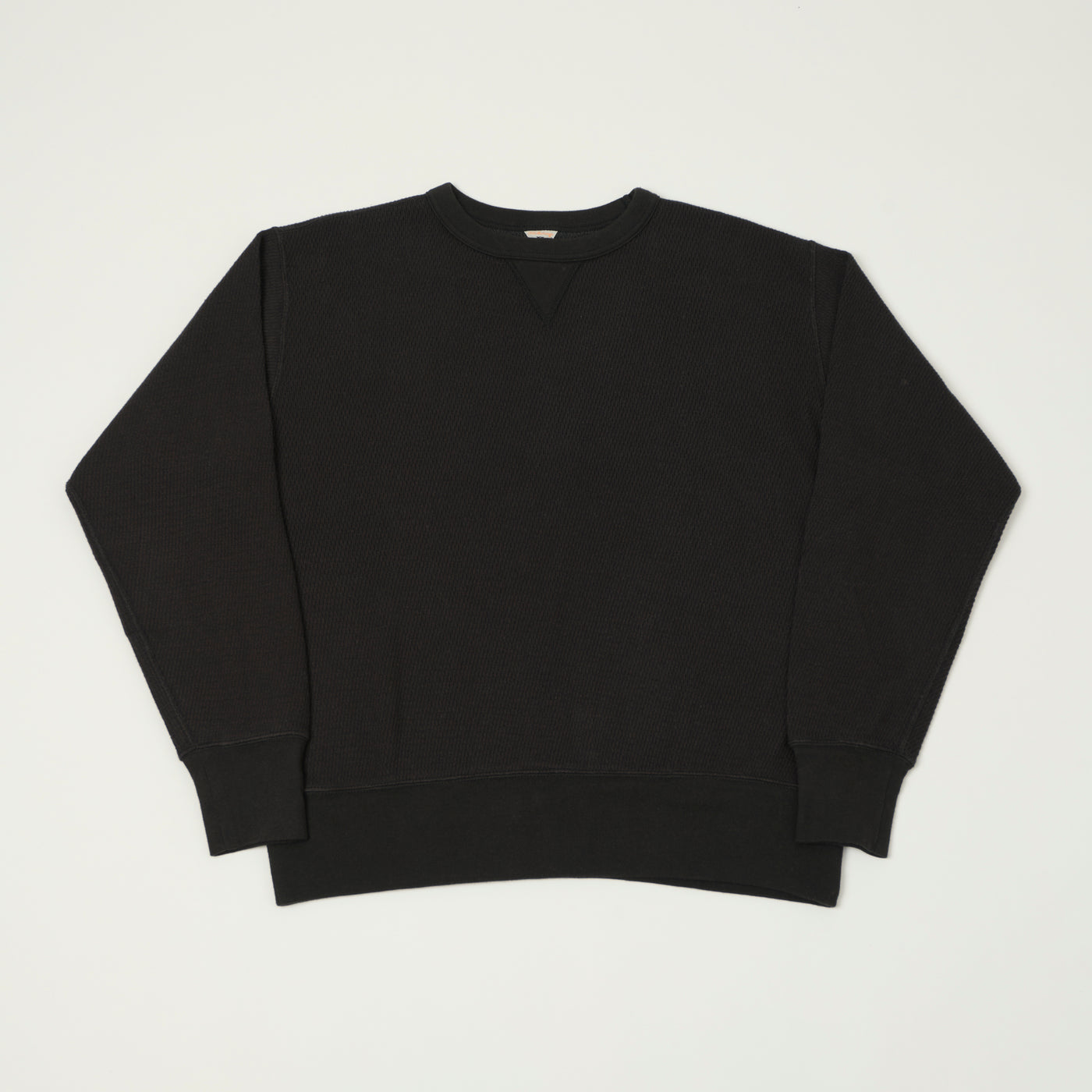 FilMelange 'Daryl' Honeycomb Knit Thermal T-Shirt - Black