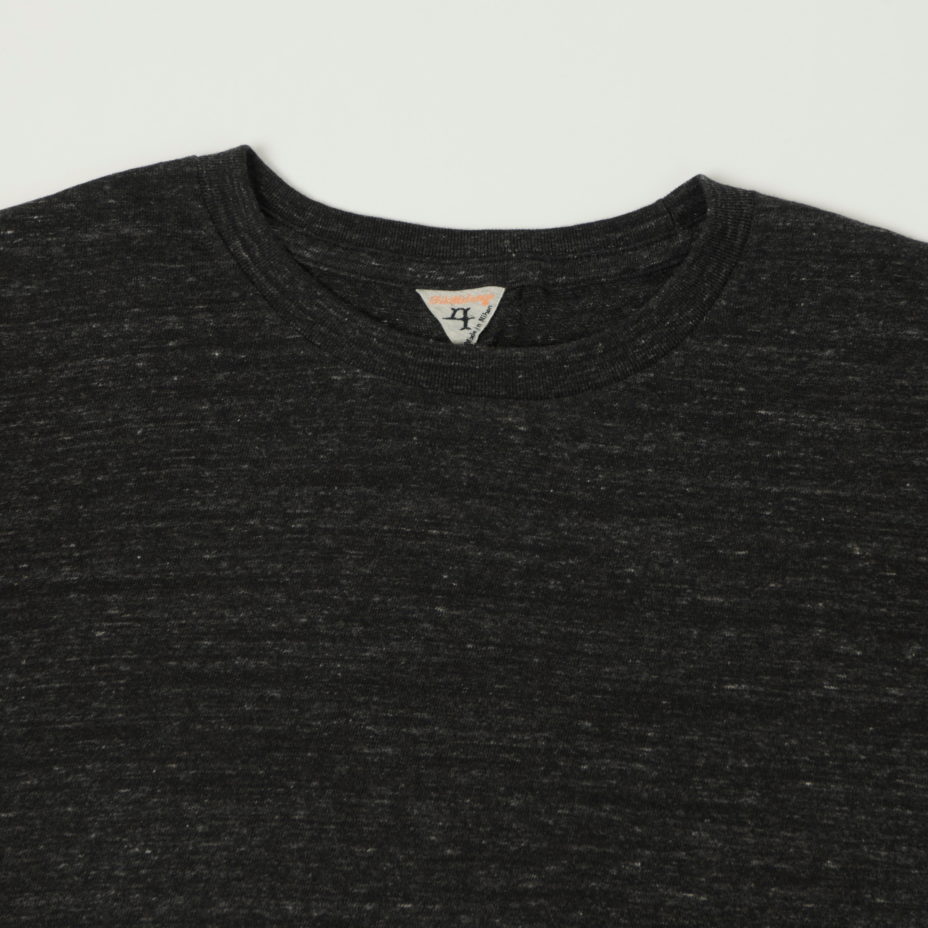 FilMelange 'Dos' Short Sleeve Tee - Black Melange