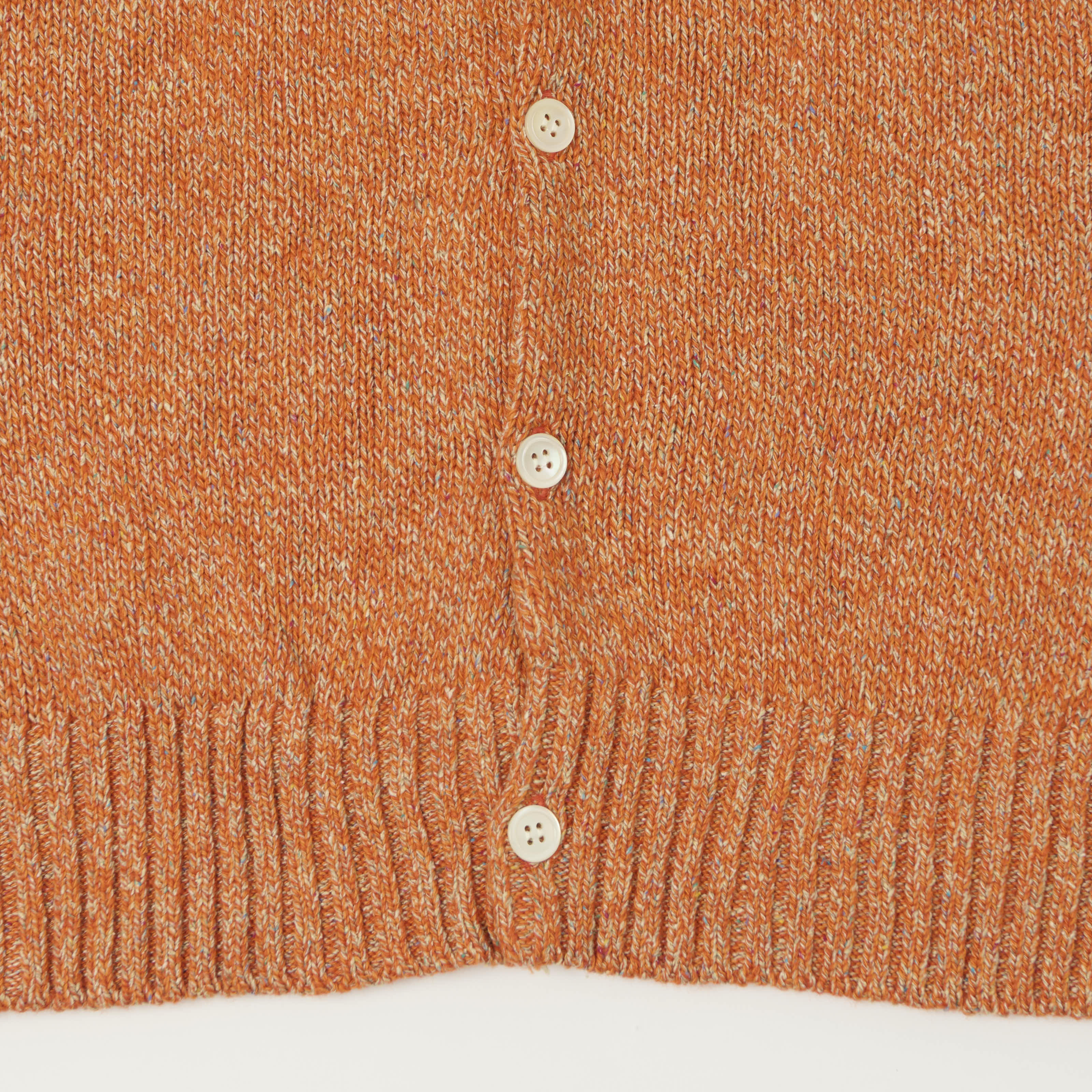 Filmelange 'Sidney' Wool/Silk Knit Cardigan - Orange