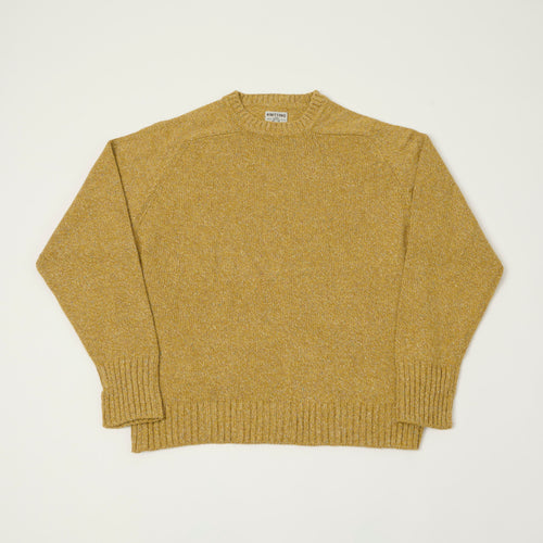 FilMelange 'Siek' Wool/Silk Knit Pullover - Gold Yellow