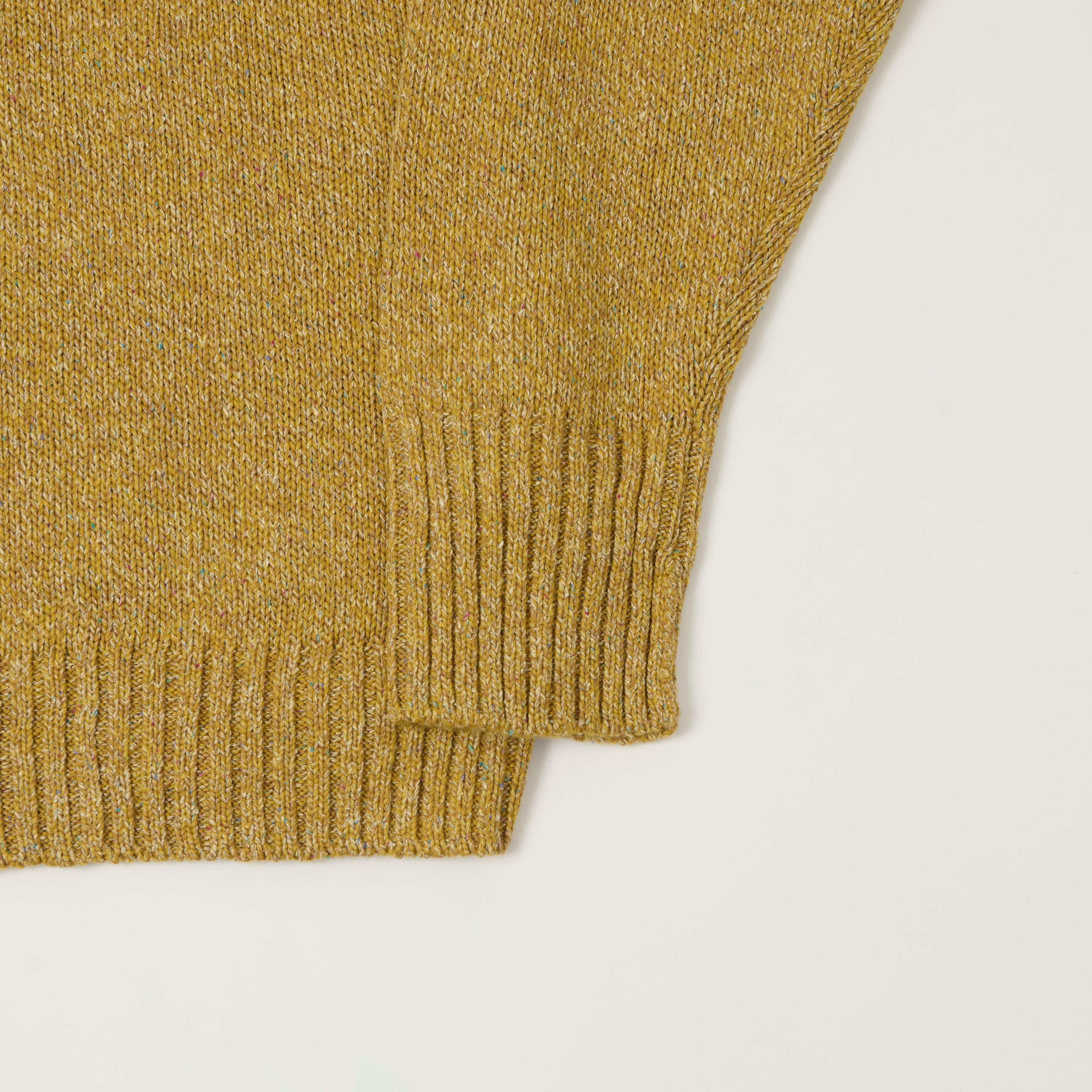 FilMelange 'Siek' Wool/Silk Knit Pullover - Gold Yellow
