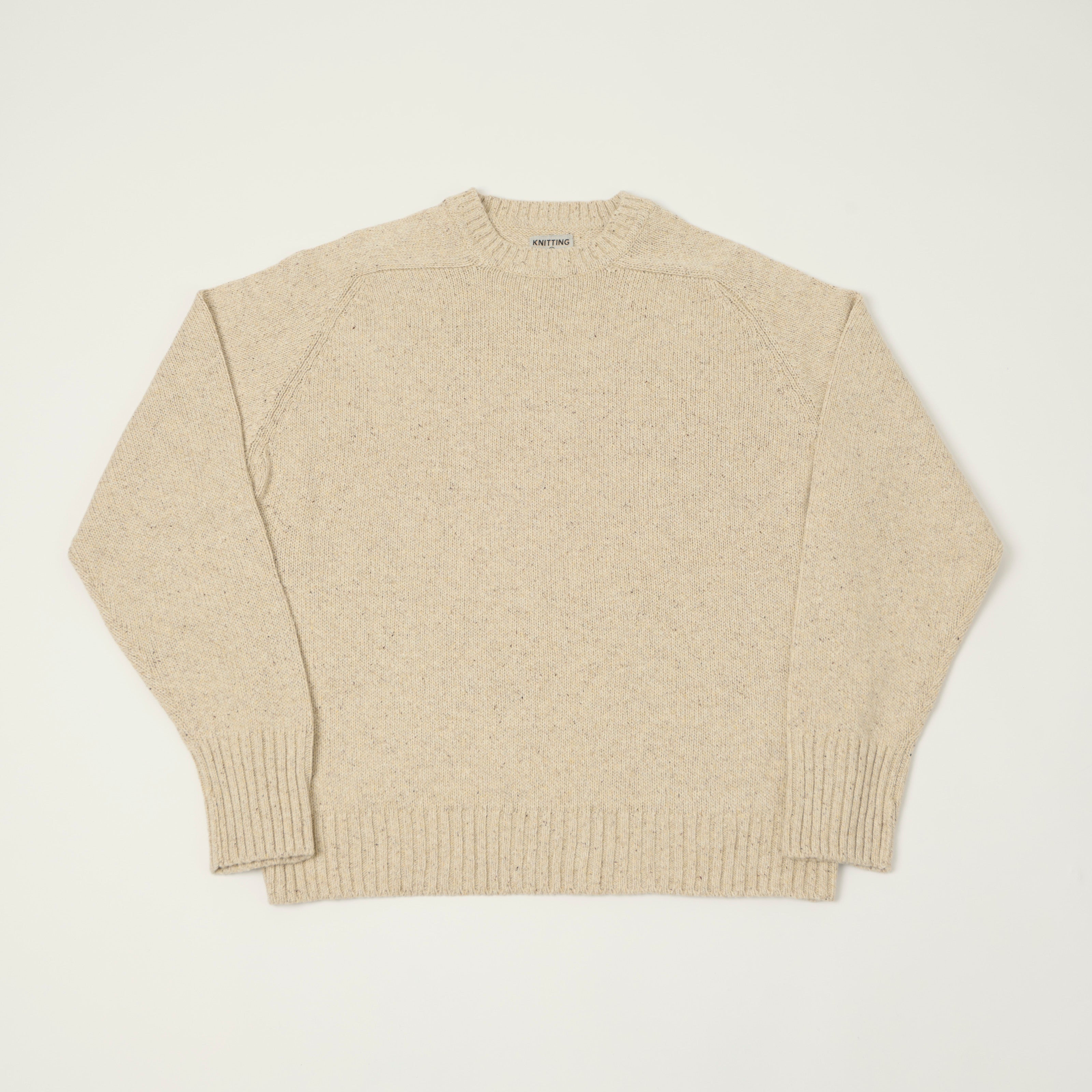 FilMelange 'Siek' Wool/Silk Knit Pullover - Beige