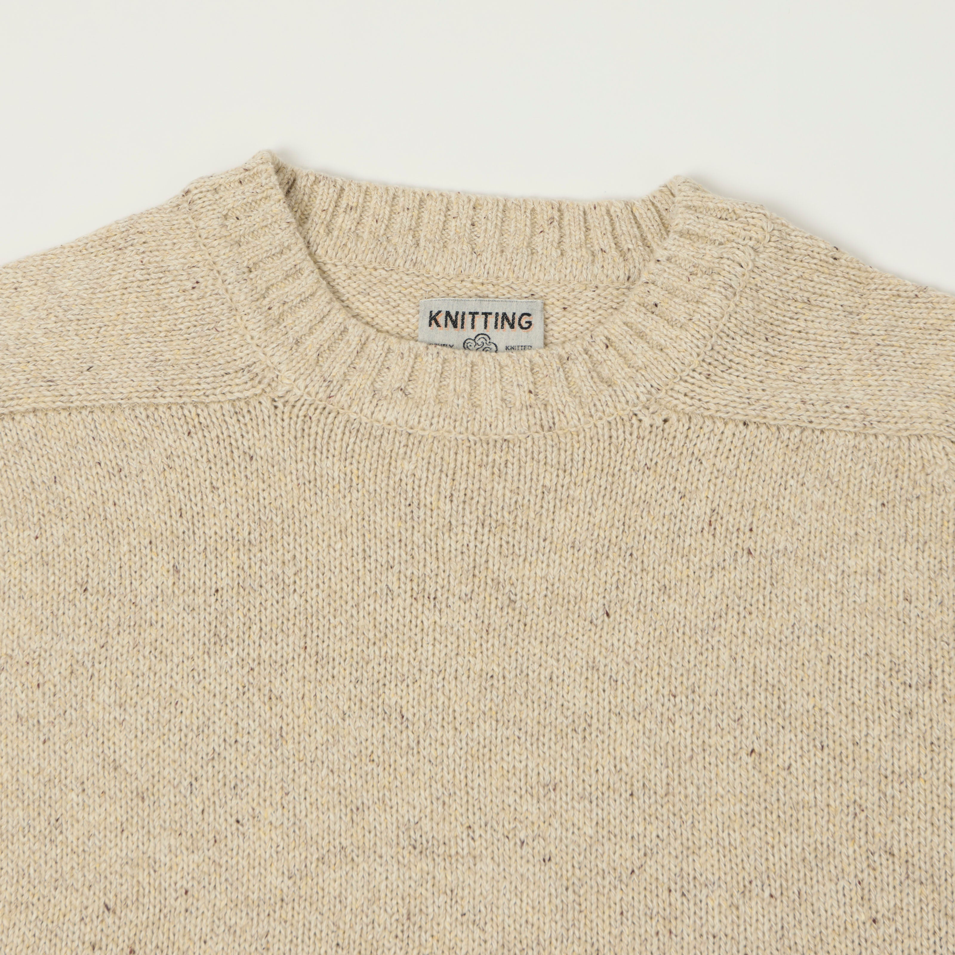 FilMelange 'Siek' Wool/Silk Knit Pullover - Beige