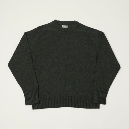 FilMelange 'Siek' Wool/Silk Knit Pullover - Moss Charcoal