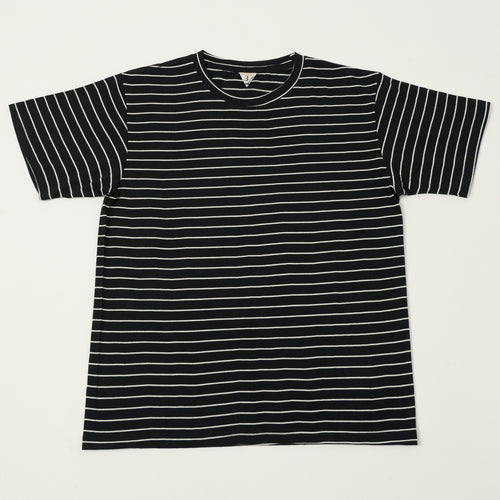 FilMelange 'Wolf' Merino Wool Tenjiku Tee - Black/White