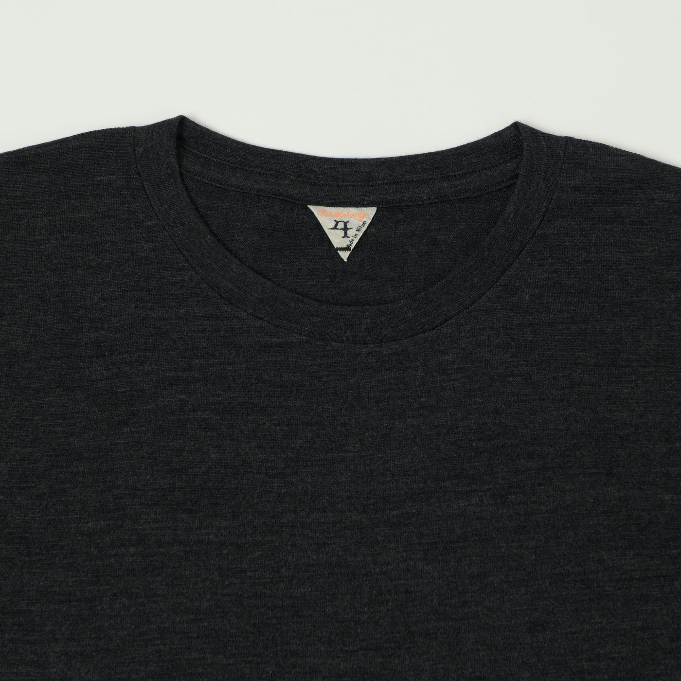 FilMelange 'Wolf' Merino Wool Tennjiku Tee - Charcoal