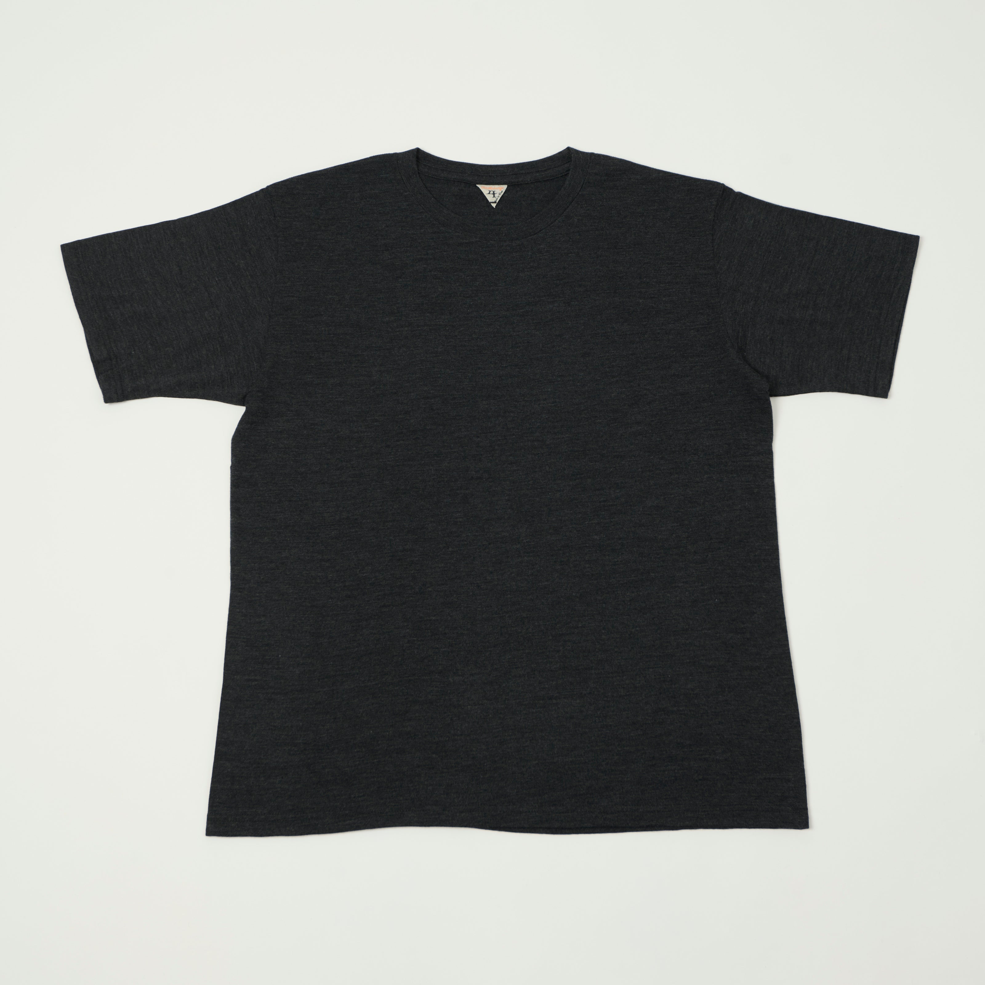 FilMelange 'Wolf' Merino Wool Tennjiku Tee - Charcoal